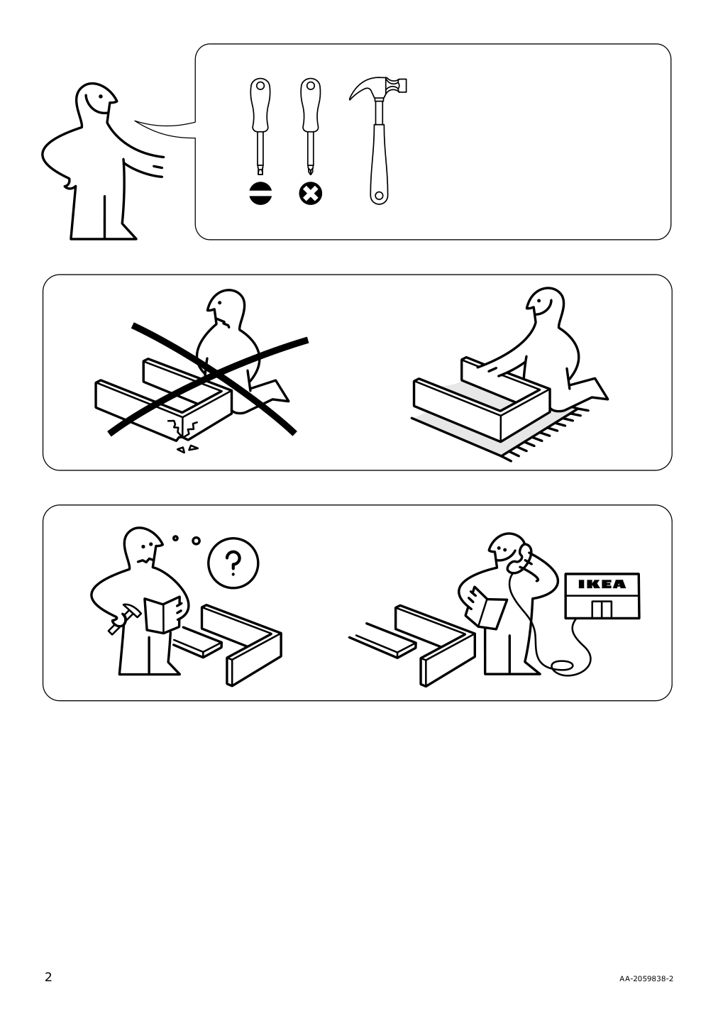 Assembly instructions for IKEA Nordli modular 2 drawer chest anthracite | Page 2 - IKEA NORDLI 9-drawer chest 092.480.49