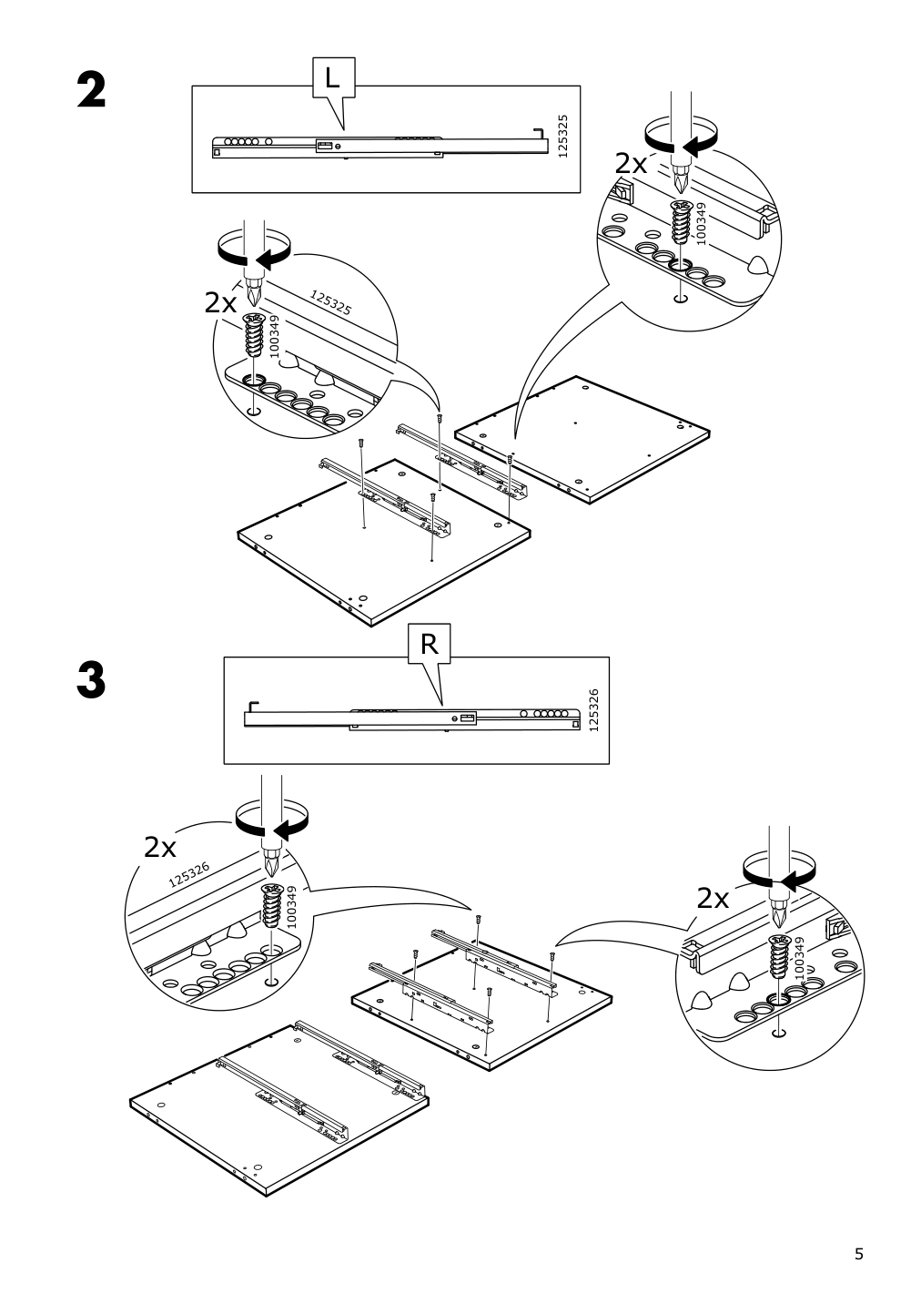 Assembly instructions for IKEA Nordli modular 2 drawer chest anthracite | Page 5 - IKEA NORDLI 4-drawer chest 892.398.47