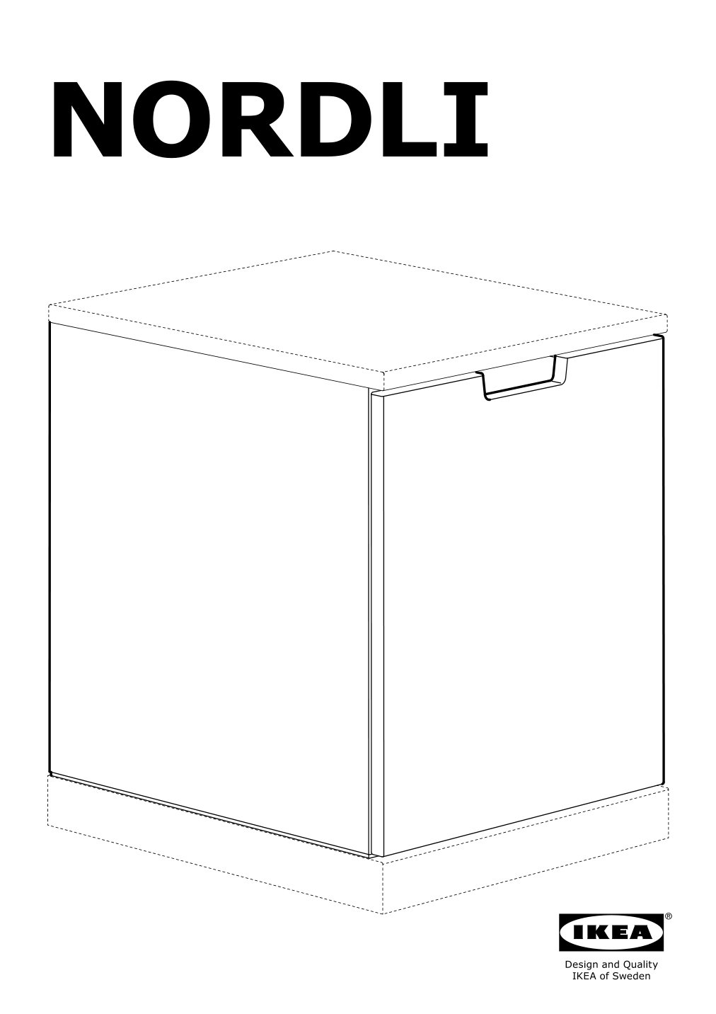 Assembly instructions for IKEA Nordli modular chest anthracite | Page 1 - IKEA NORDLI 2-drawer chest 992.765.37