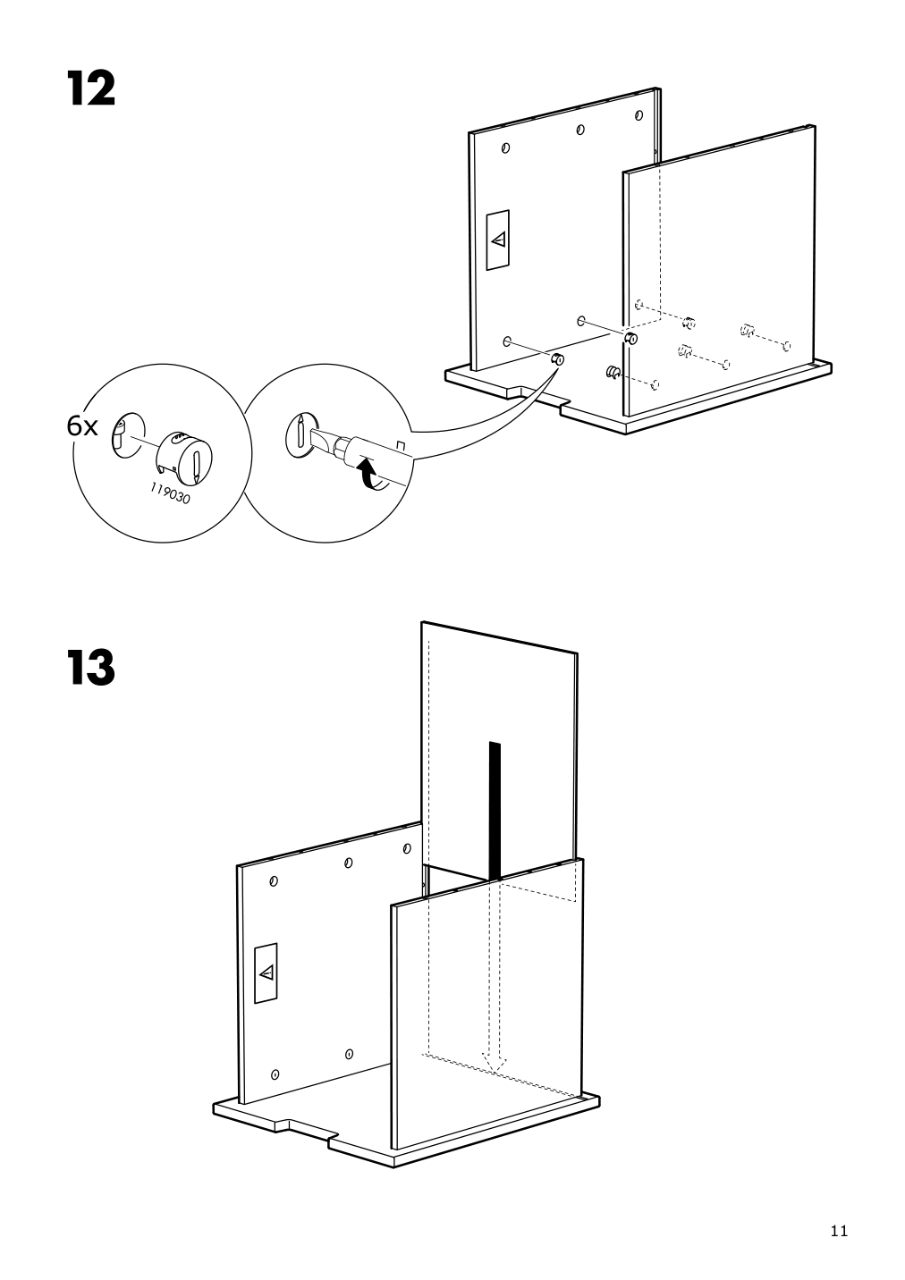 Assembly instructions for IKEA Nordli modular chest anthracite | Page 11 - IKEA NORDLI 6-drawer dresser 192.765.60