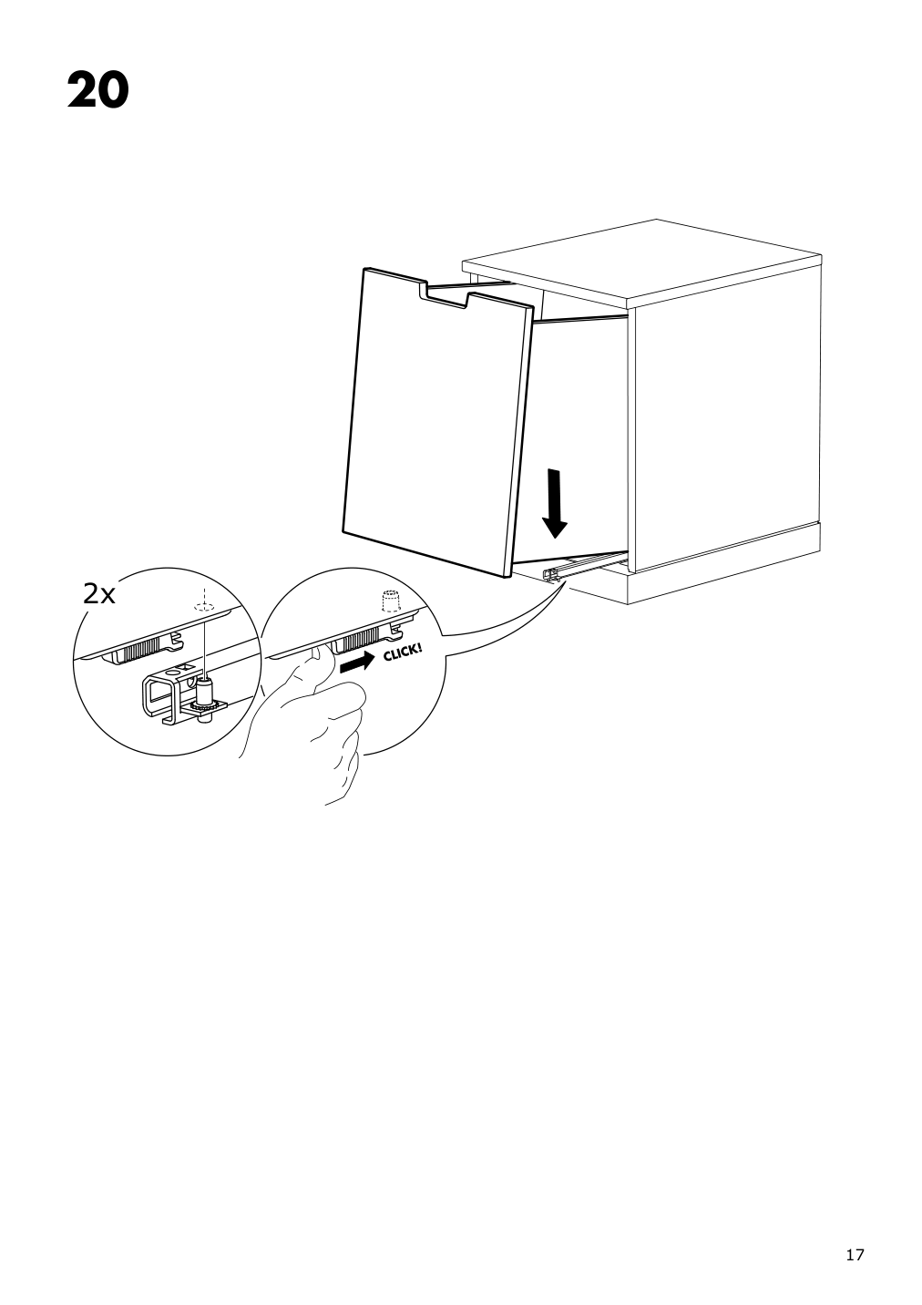 Assembly instructions for IKEA Nordli modular chest anthracite | Page 17 - IKEA NORDLI 5-drawer chest 992.765.75