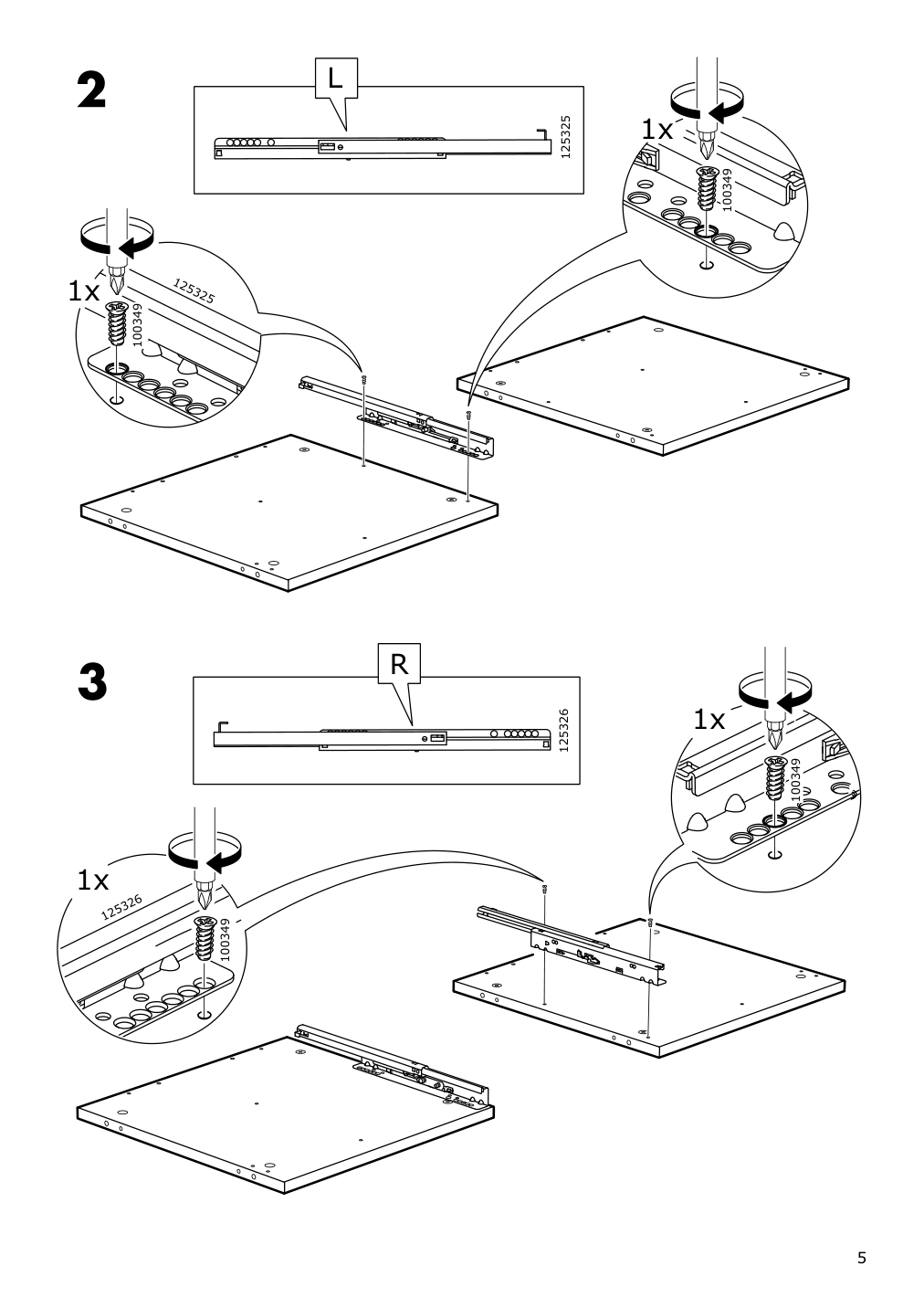 Assembly instructions for IKEA Nordli modular chest anthracite | Page 5 - IKEA NORDLI 6-drawer dresser 292.766.25