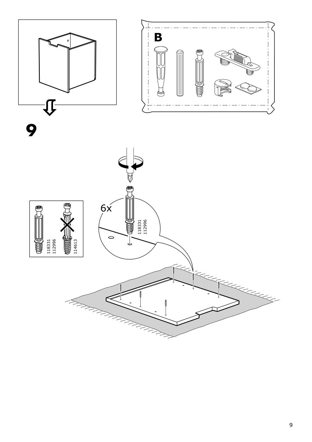 Assembly instructions for IKEA Nordli modular chest anthracite | Page 9 - IKEA NORDLI 8-drawer dresser 392.765.83