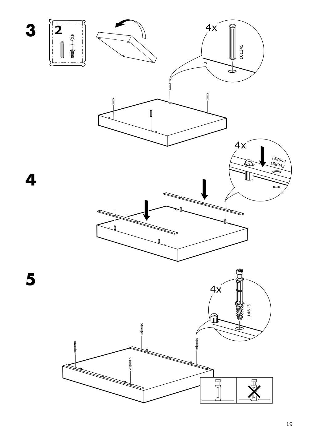 Assembly instructions for IKEA Nordli top and base anthracite | Page 19 - IKEA NORDLI 7-drawer dresser 892.480.45