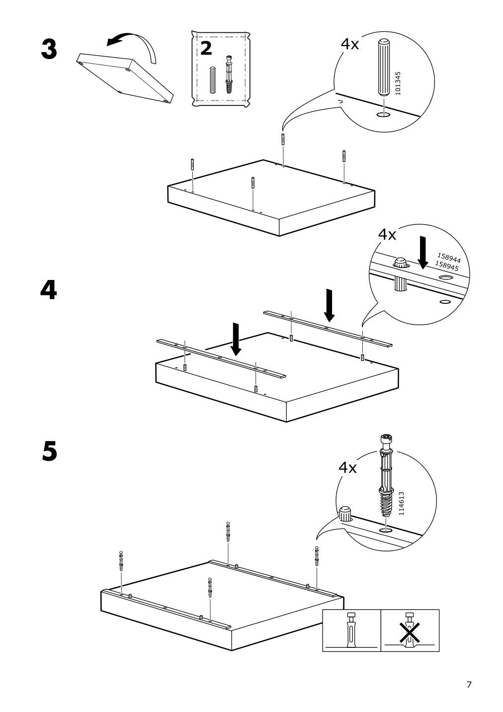 Assembly instructions for IKEA Nordli top and base anthracite | Page 7 - IKEA NORDLI 2-drawer chest 992.765.37