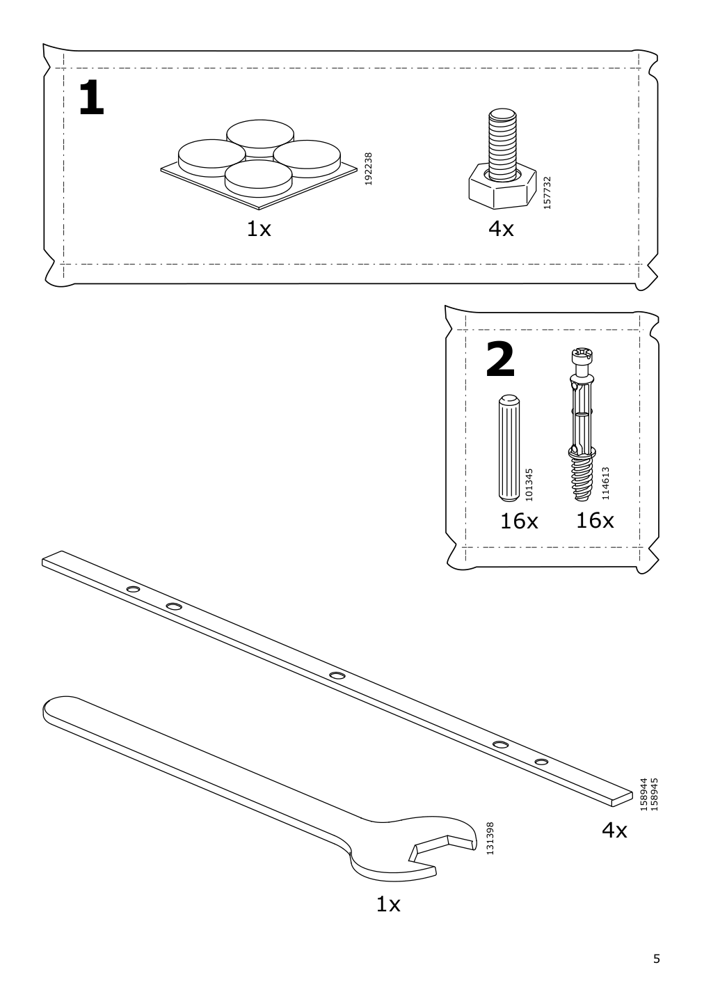 Assembly instructions for IKEA Nordli top and base anthracite | Page 5 - IKEA NORDLI 5-drawer chest 592.480.37