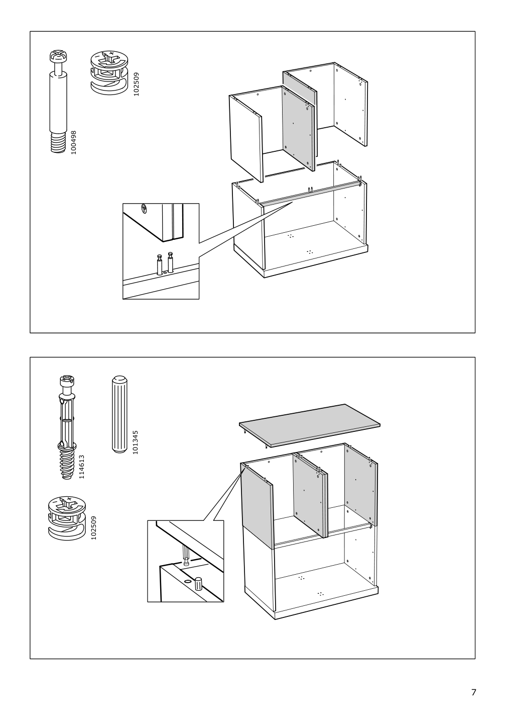 Assembly instructions for IKEA Nordli top and base anthracite | Page 7 - IKEA NORDLI 5-drawer chest 592.480.37