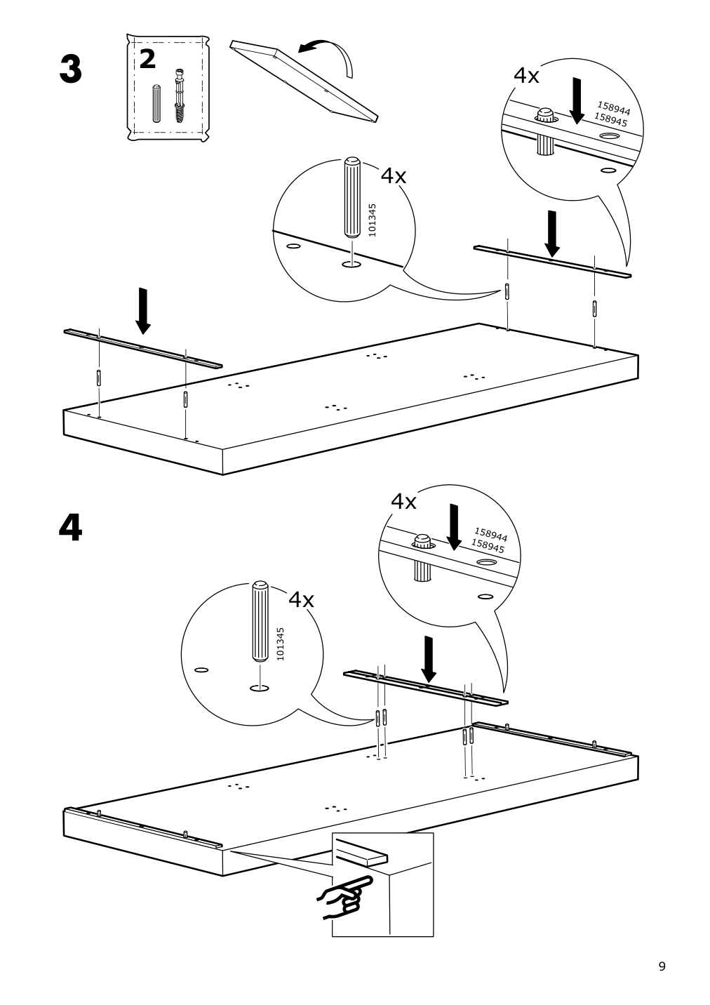 Assembly instructions for IKEA Nordli top and base anthracite | Page 9 - IKEA NORDLI 3-drawer chest 892.765.71