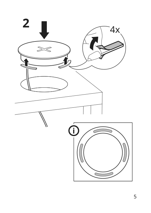 Assembly instructions for IKEA Nordmaerke wireless charger white cork | Page 5 - IKEA NORDMÄRKE wireless charger 804.721.14