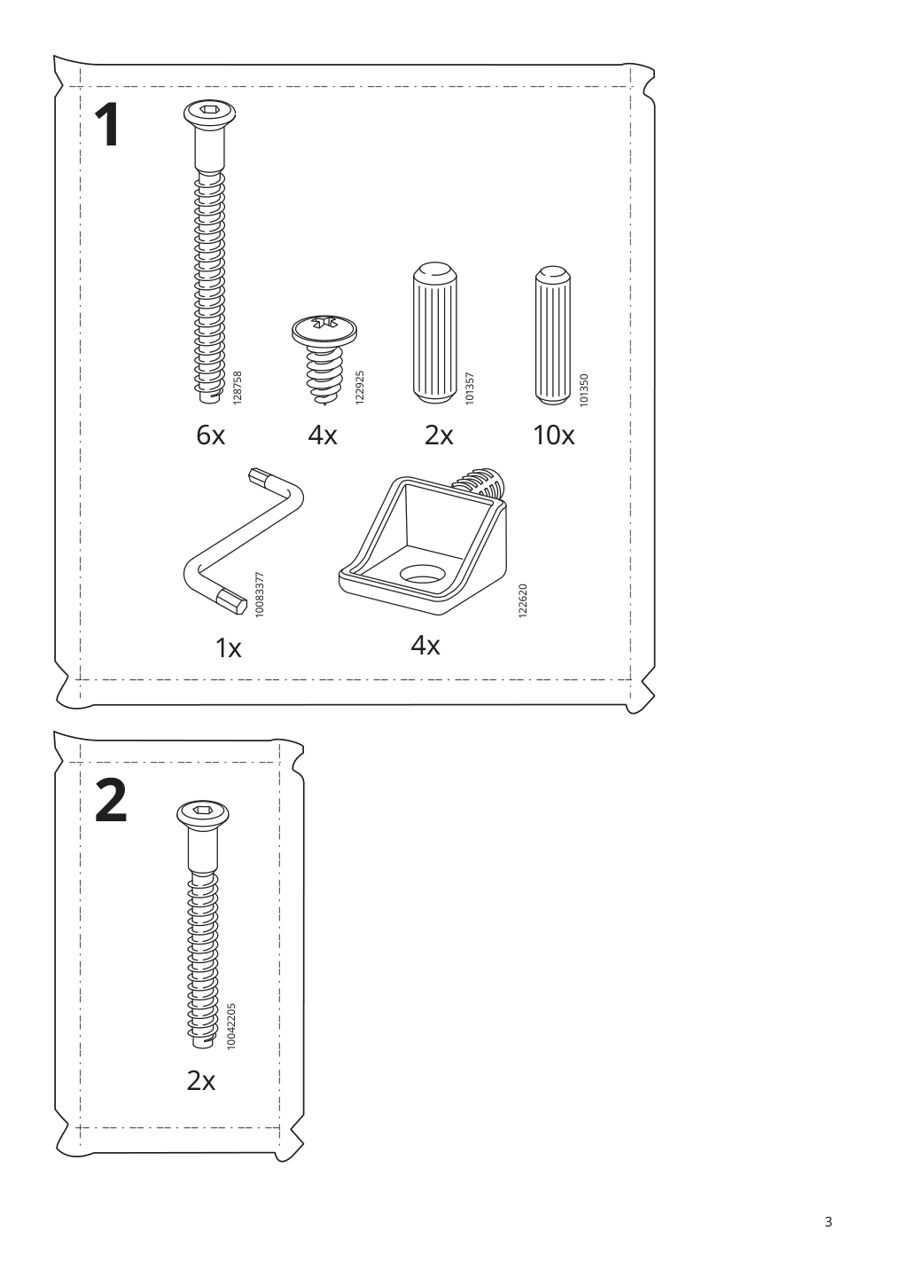 Assembly instructions for IKEA Nordviken bar stool with backrest white | Page 3 - IKEA NORDVIKEN bar stool with backrest 604.246.90