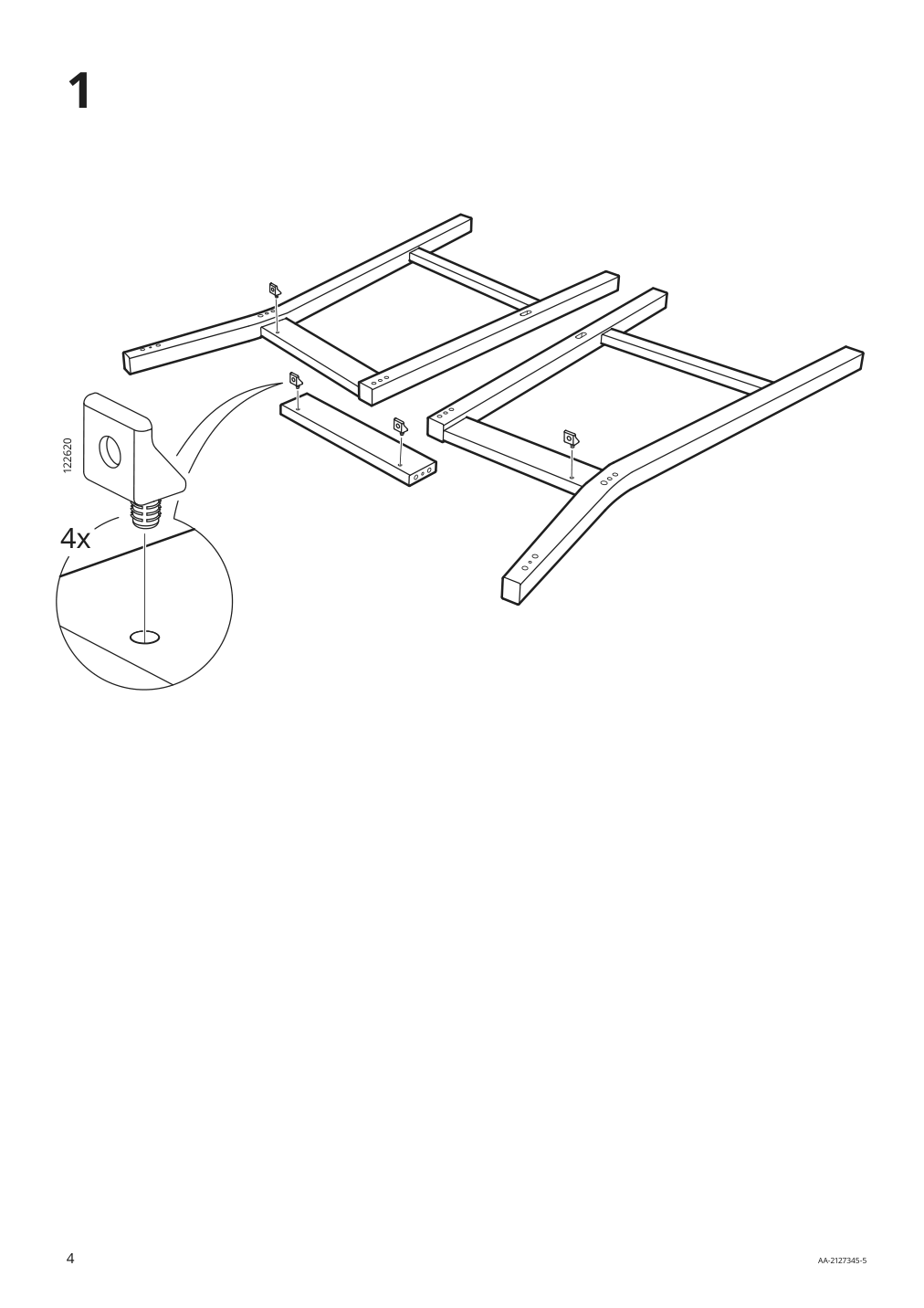 Assembly instructions for IKEA Nordviken bar stool with backrest black | Page 4 - IKEA NORDVIKEN bar stool with backrest 004.246.93