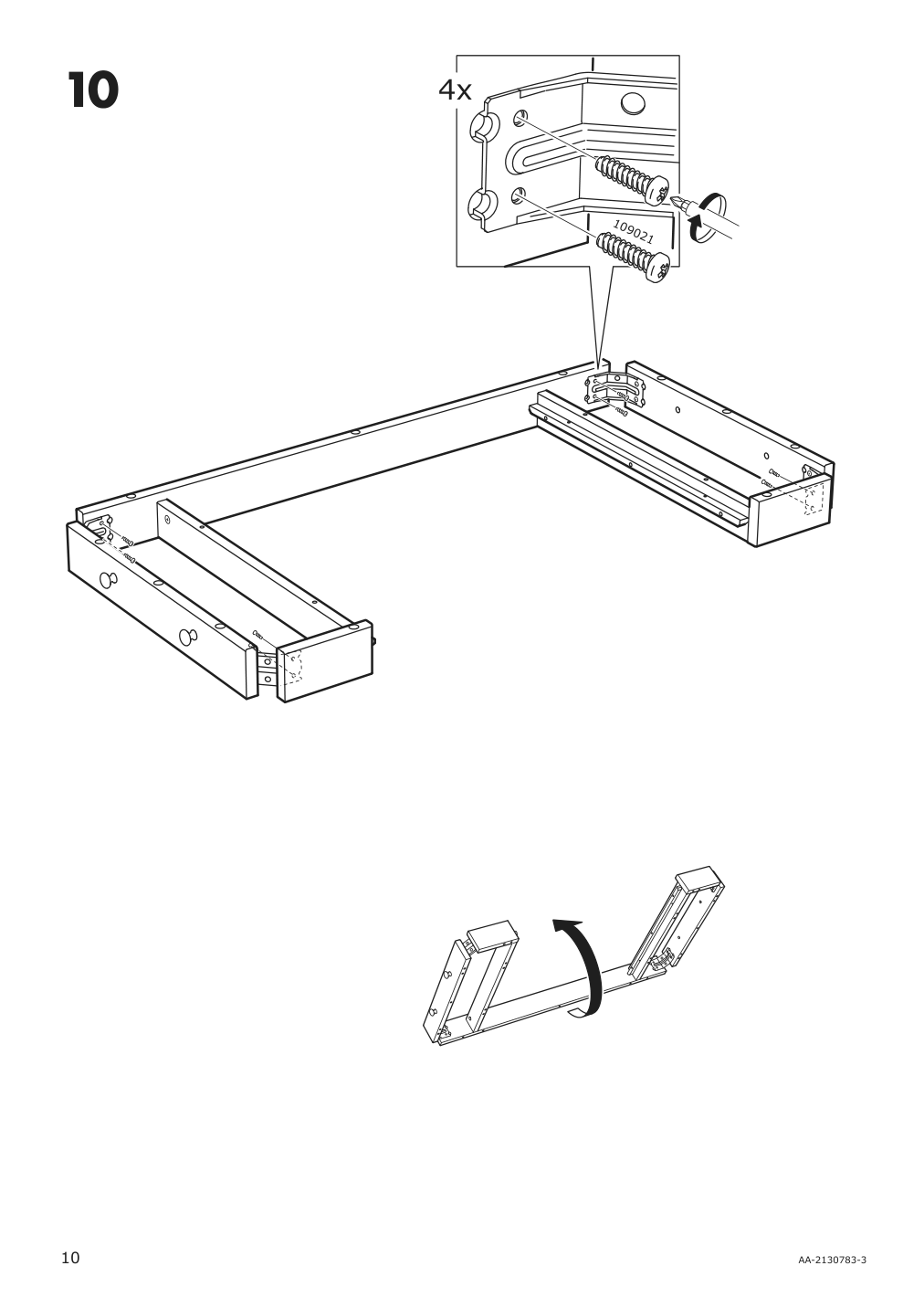 Assembly instructions for IKEA Nordviken bar table black | Page 10 - IKEA NORDVIKEN / NORDVIKEN bar table and 4 bar stools 093.335.23