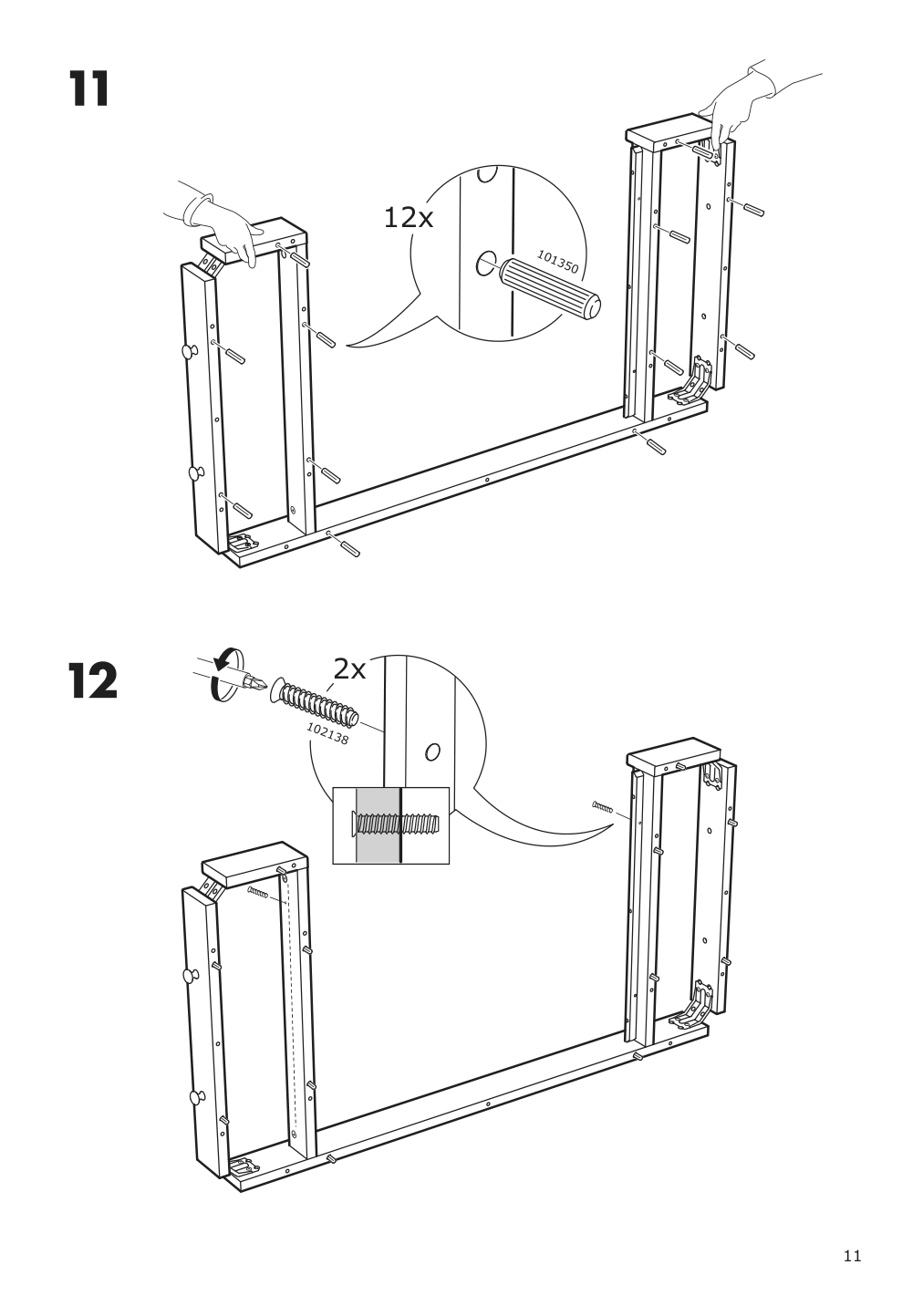 Assembly instructions for IKEA Nordviken bar table black | Page 11 - IKEA NORDVIKEN bar table 003.688.14