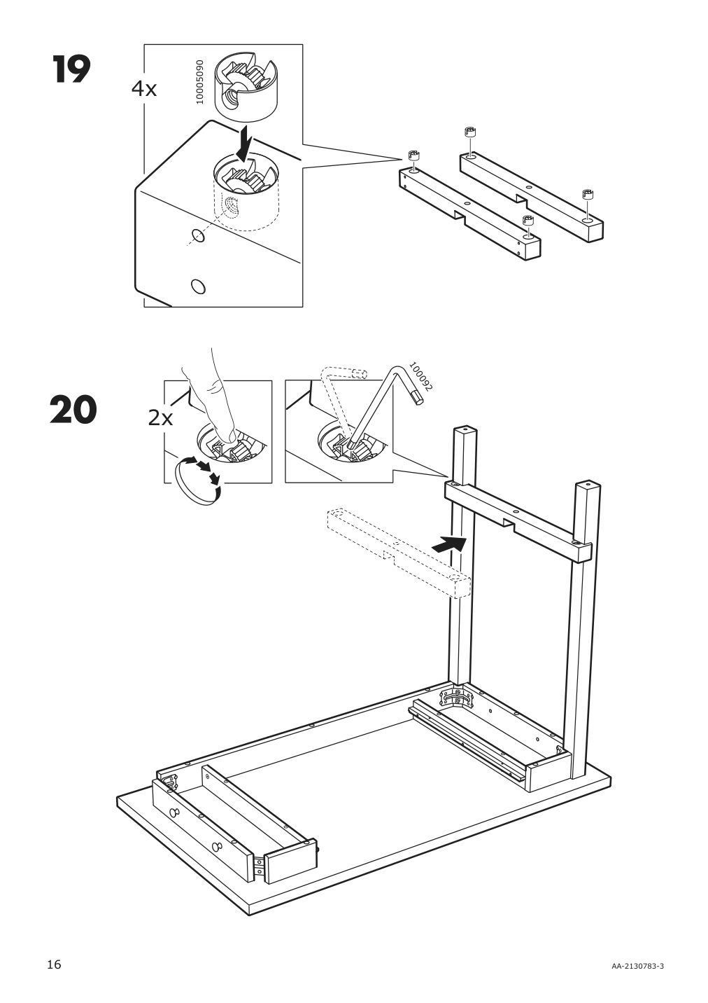 Assembly instructions for IKEA Nordviken bar table black | Page 16 - IKEA NORDVIKEN / NORDVIKEN bar table and 4 bar stools 093.335.23