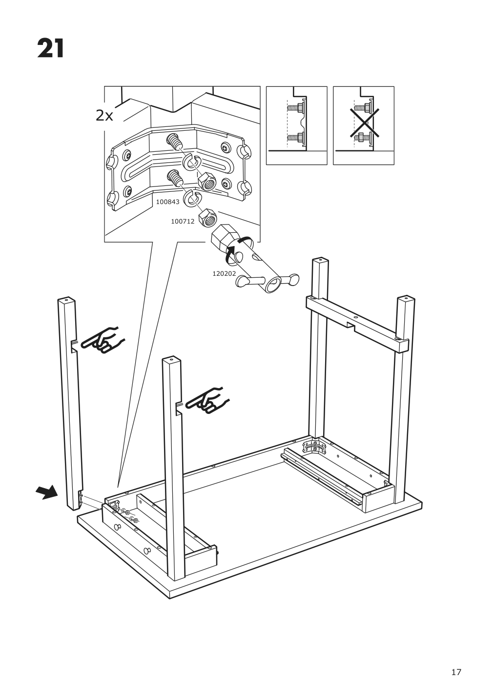 Assembly instructions for IKEA Nordviken bar table black | Page 17 - IKEA NORDVIKEN / NORDVIKEN bar table and 4 bar stools 093.335.23