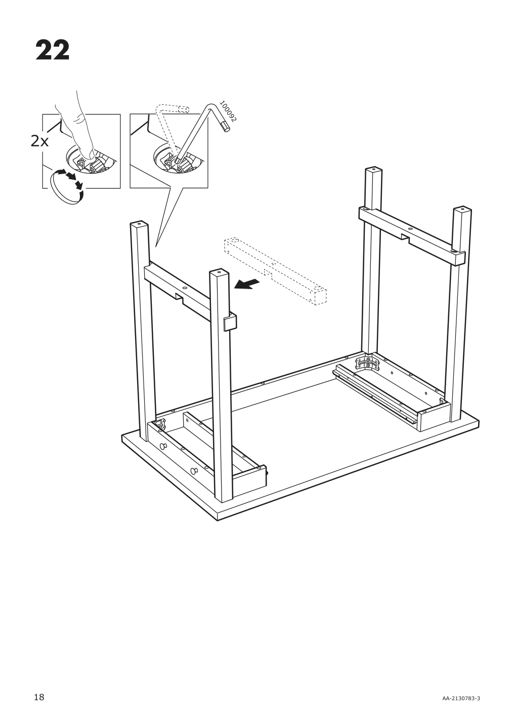 Assembly instructions for IKEA Nordviken bar table black | Page 18 - IKEA NORDVIKEN / NORDVIKEN bar table and 4 bar stools 093.335.23