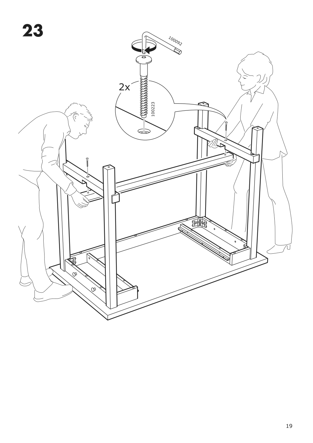 Assembly instructions for IKEA Nordviken bar table black | Page 19 - IKEA NORDVIKEN bar table 003.688.14