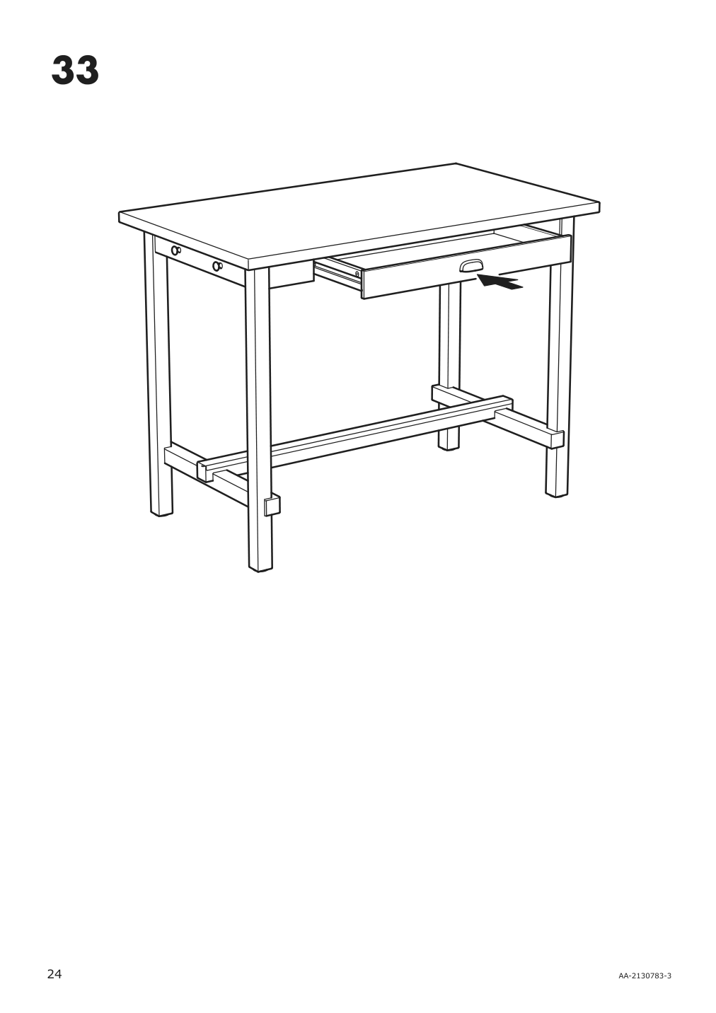 Assembly instructions for IKEA Nordviken bar table black | Page 24 - IKEA NORDVIKEN bar table 003.688.14