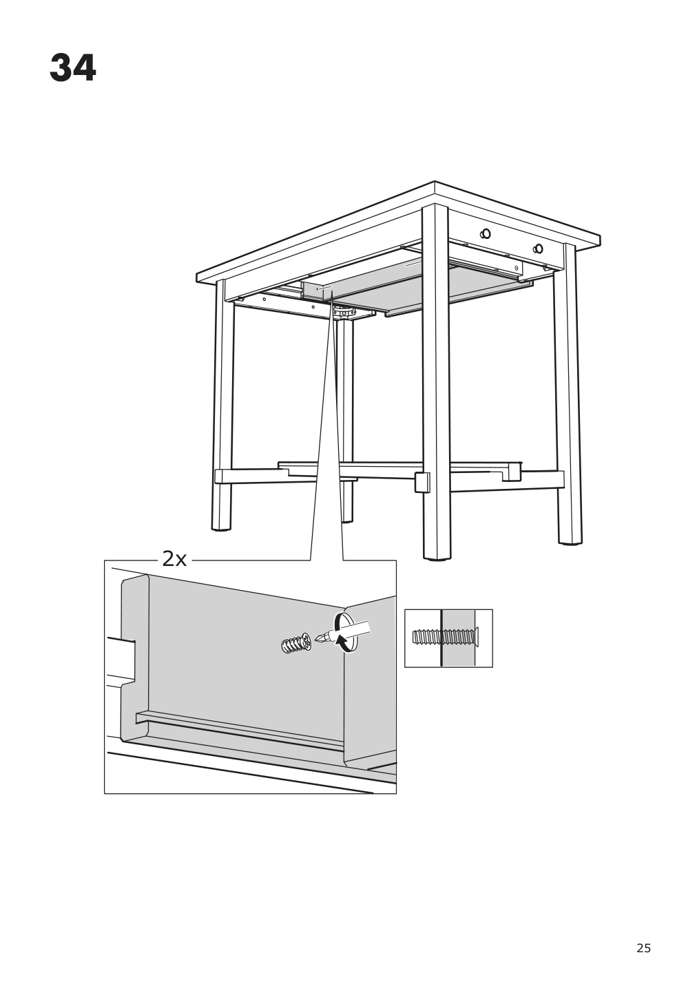 Assembly instructions for IKEA Nordviken bar table black | Page 25 - IKEA NORDVIKEN bar table 003.688.14