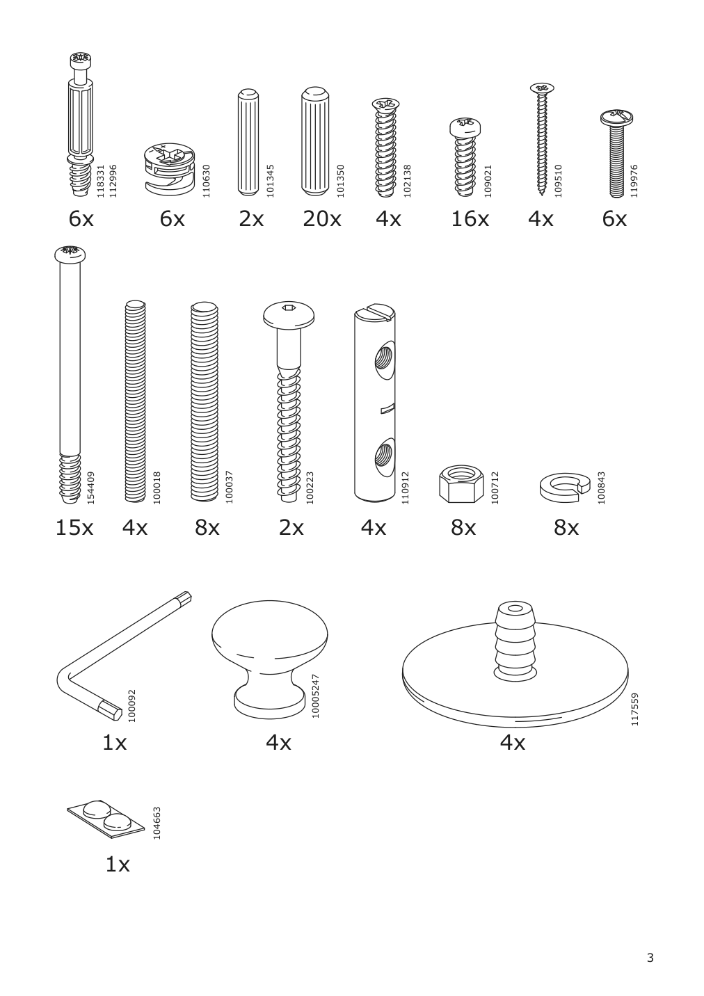 Assembly instructions for IKEA Nordviken bar table black | Page 3 - IKEA NORDVIKEN bar table 003.688.14