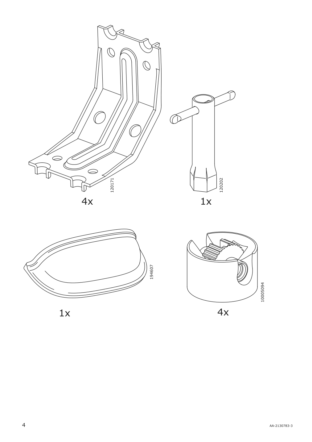 Assembly instructions for IKEA Nordviken bar table black | Page 4 - IKEA NORDVIKEN / NORDVIKEN bar table and 4 bar stools 093.335.23