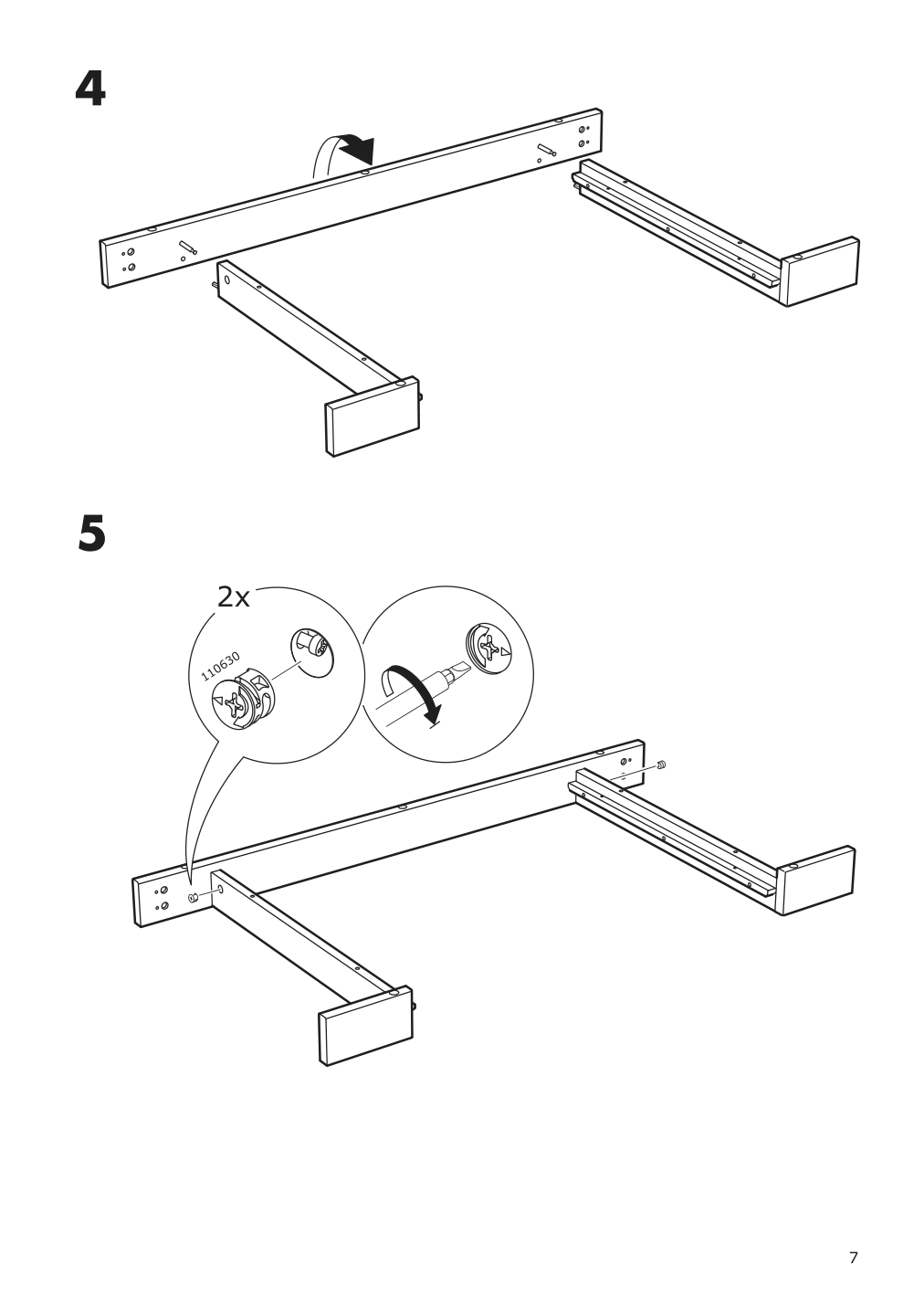 Assembly instructions for IKEA Nordviken bar table black | Page 7 - IKEA NORDVIKEN bar table 003.688.14