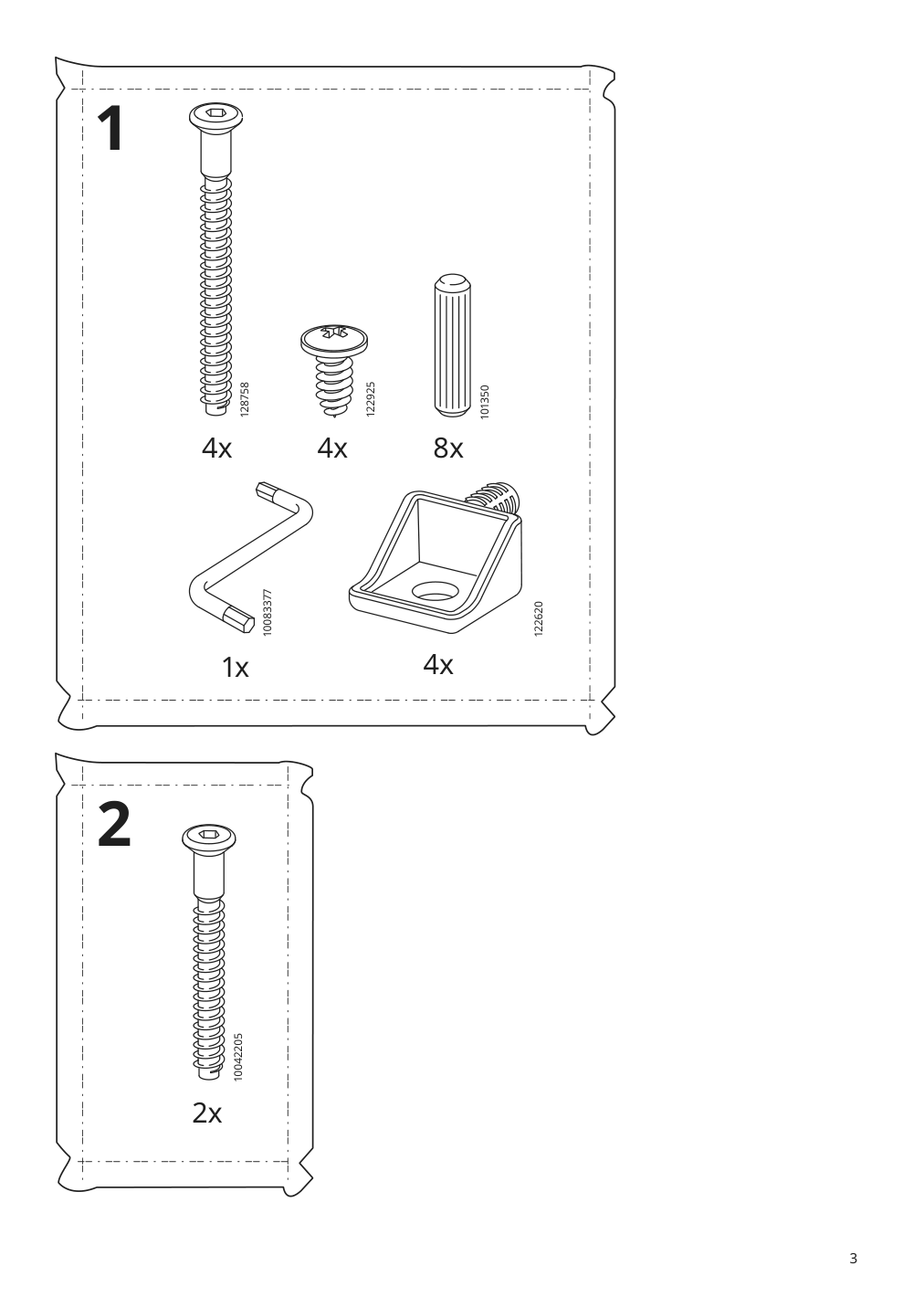 Assembly instructions for IKEA Nordviken chair white | Page 3 - IKEA NORDVIKEN / NORDVIKEN table and 4 chairs 493.051.65