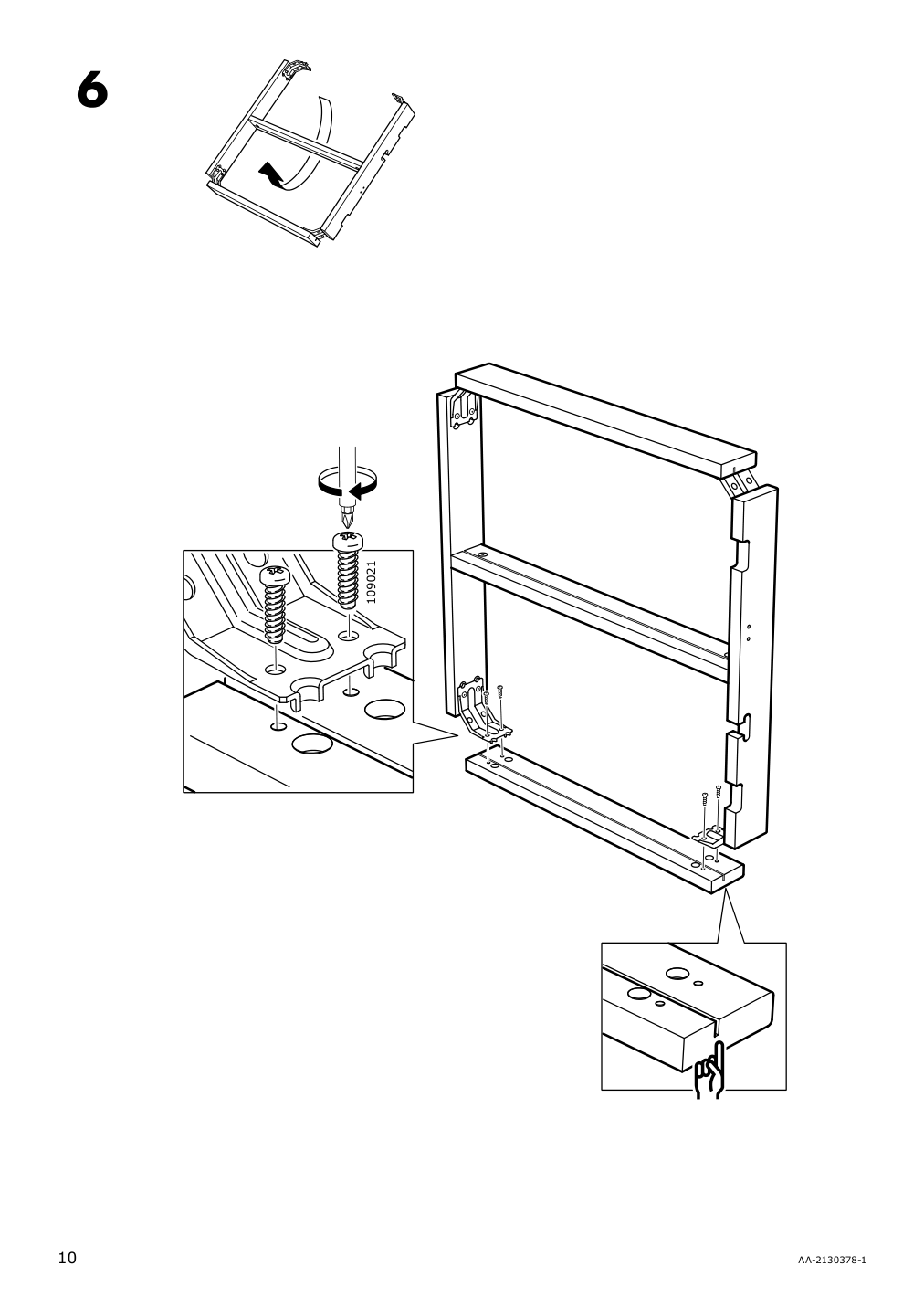 Assembly instructions for IKEA Nordviken drop leaf table black | Page 10 - IKEA NORDVIKEN / BERGMUND table and 2 chairs 695.715.92