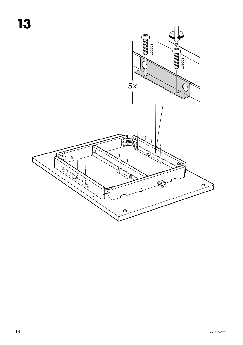 Assembly instructions for IKEA Nordviken drop leaf table black | Page 14 - IKEA NORDVIKEN drop-leaf table 703.687.16