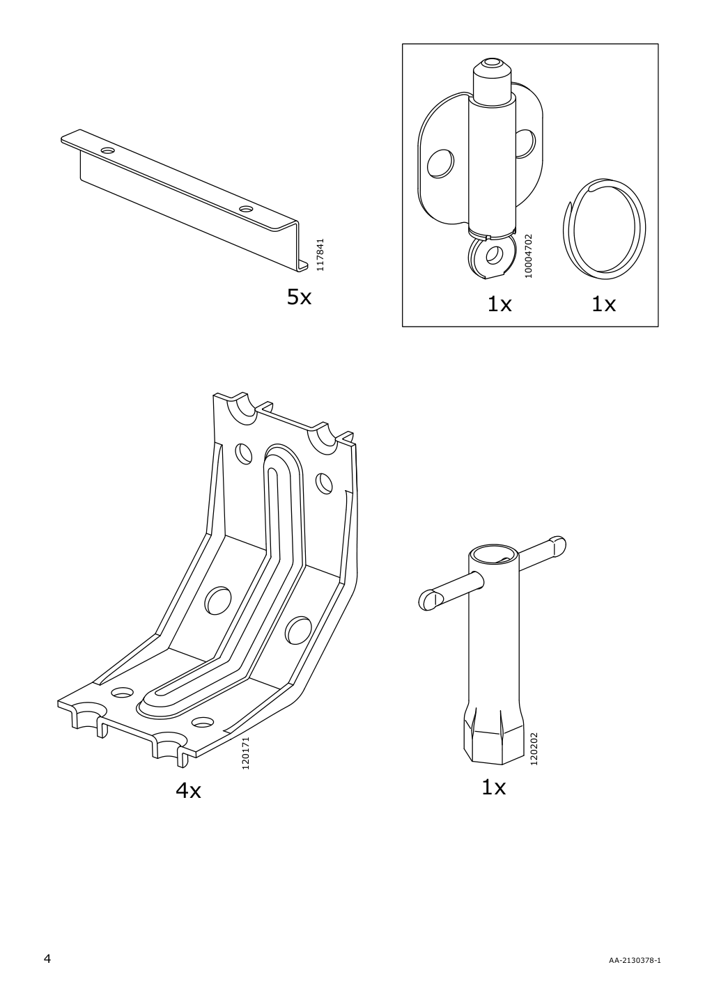 Assembly instructions for IKEA Nordviken drop leaf table black | Page 4 - IKEA NORDVIKEN drop-leaf table 703.687.16