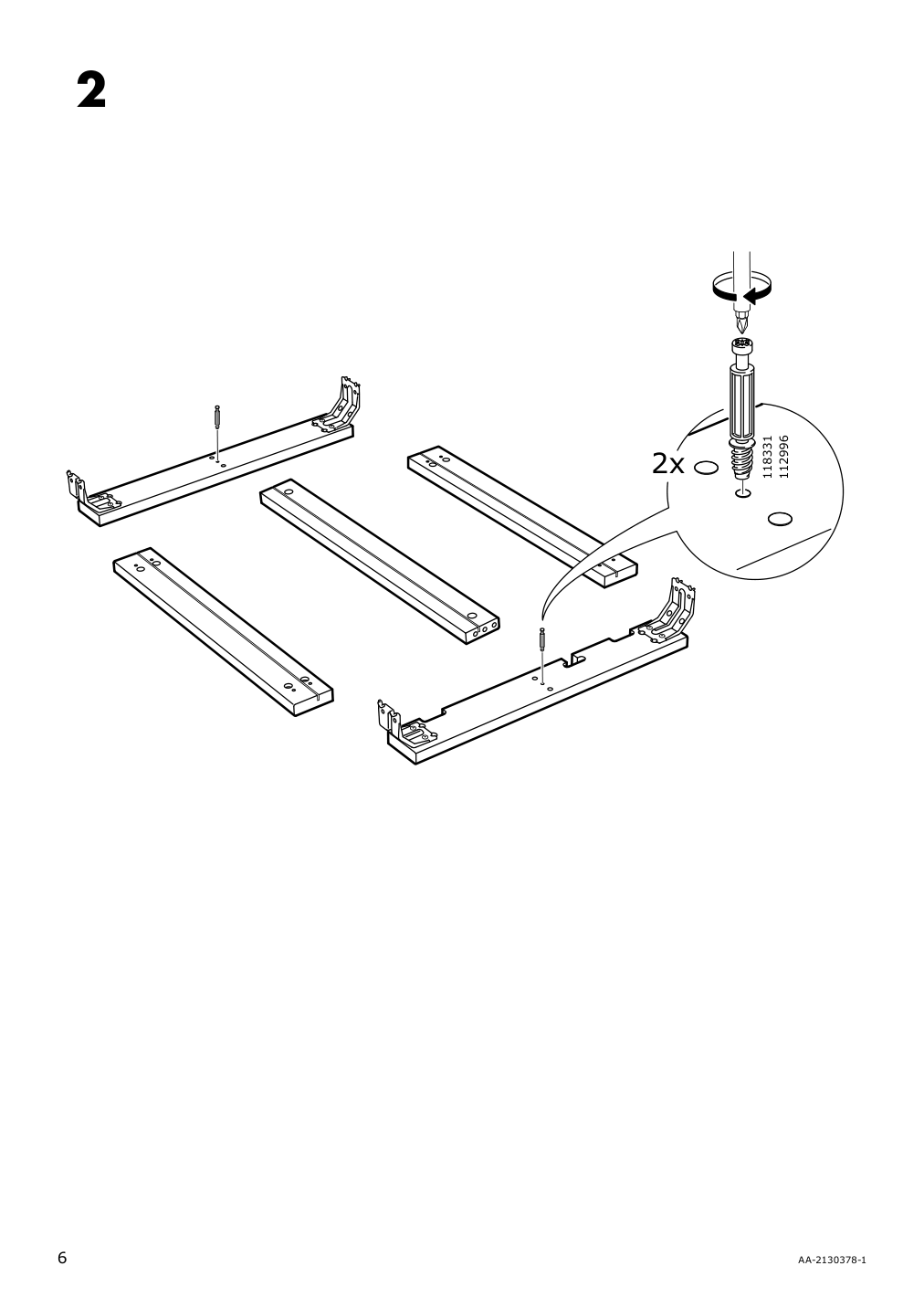 Assembly instructions for IKEA Nordviken drop leaf table black | Page 6 - IKEA NORDVIKEN / BERGMUND table and 2 chairs 695.715.92