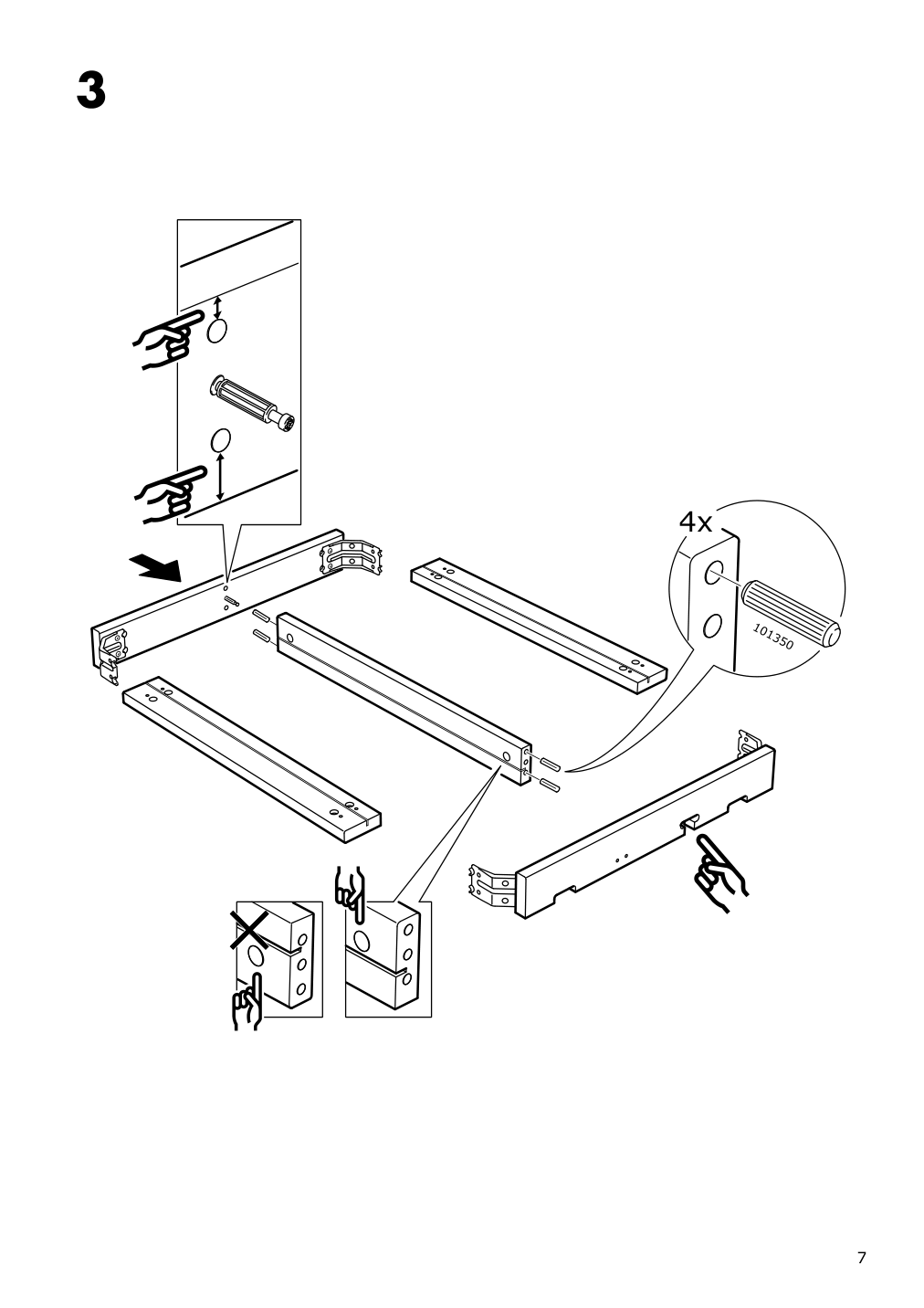 Assembly instructions for IKEA Nordviken drop leaf table black | Page 7 - IKEA NORDVIKEN / NORDVIKEN table and 2 chairs 893.050.74