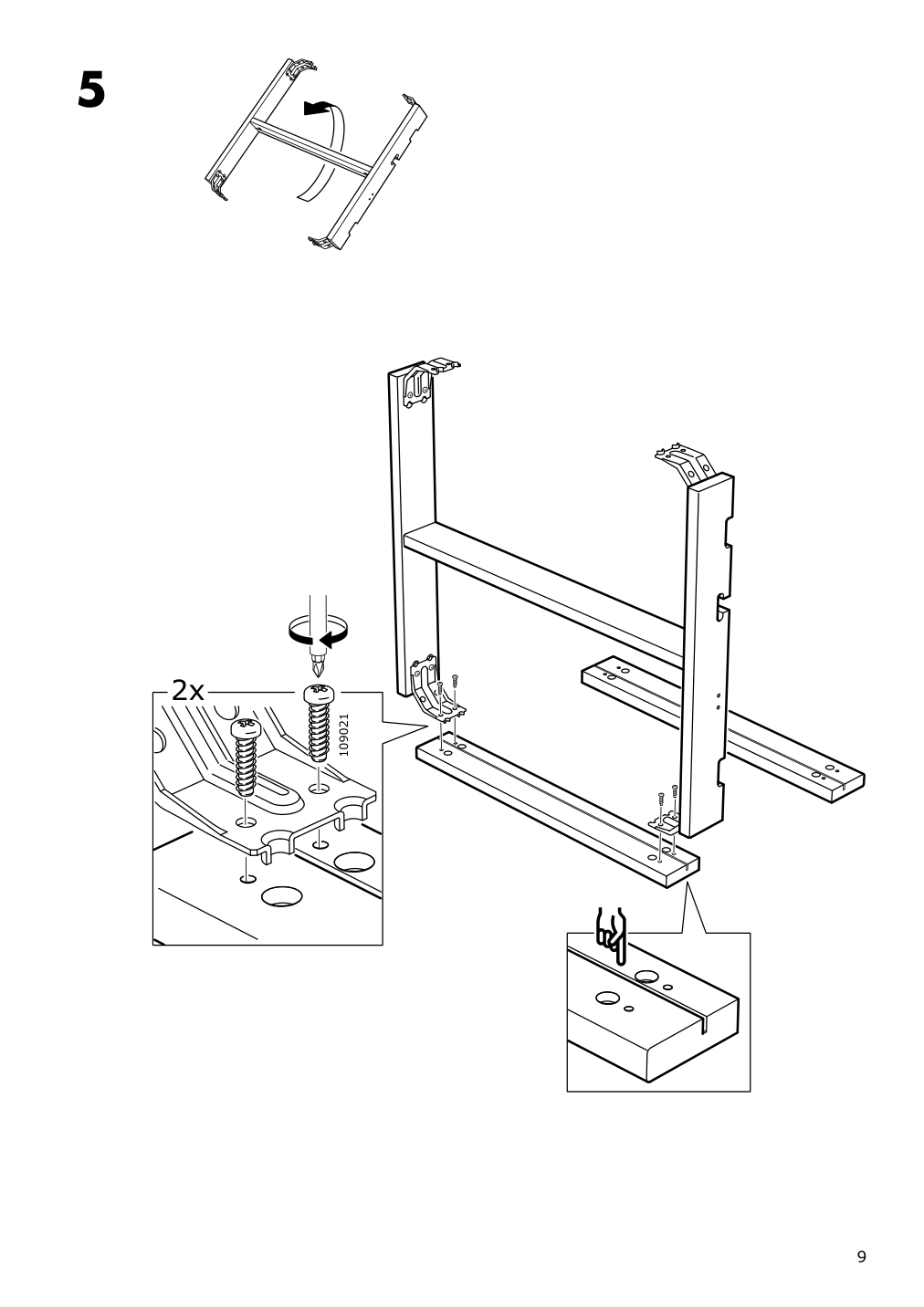 Assembly instructions for IKEA Nordviken drop leaf table black | Page 9 - IKEA NORDVIKEN / NORDVIKEN table and 2 chairs 893.050.74