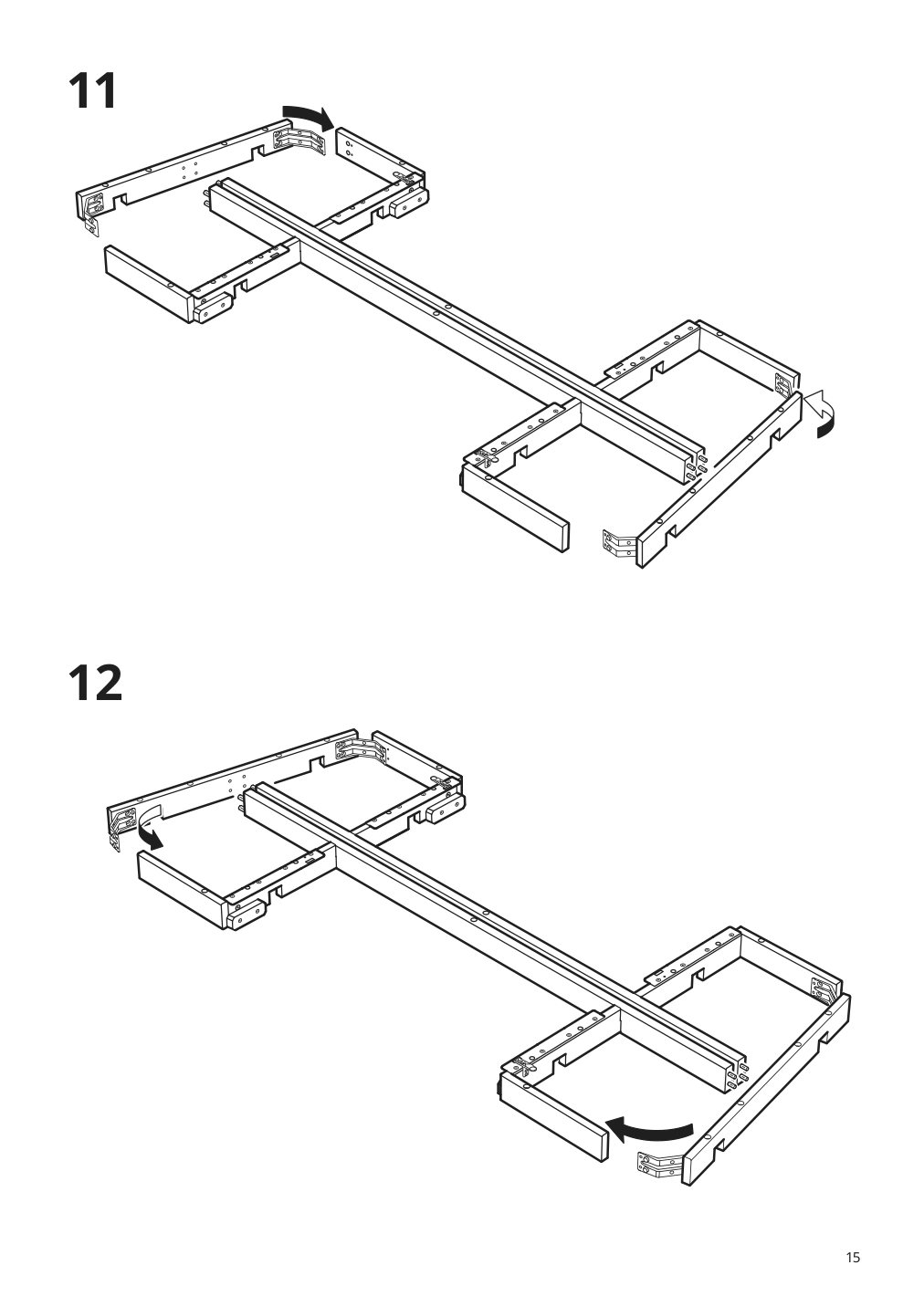 Assembly instructions for IKEA Nordviken extendable table antique stain | Page 15 - IKEA NORDVIKEN extendable table 804.885.44