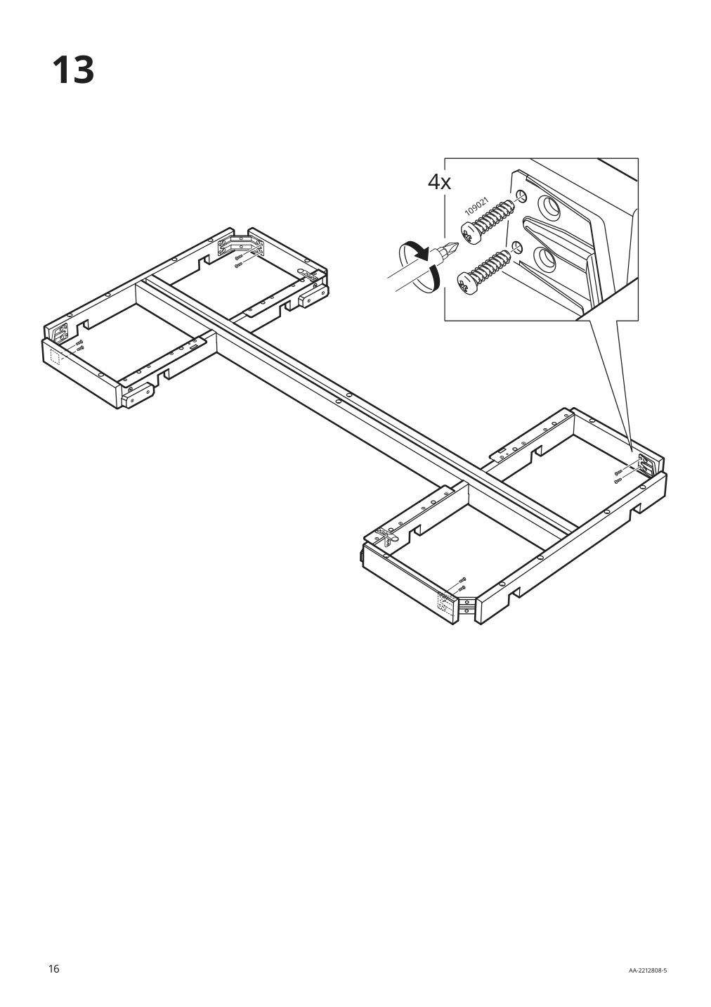 Assembly instructions for IKEA Nordviken extendable table antique stain | Page 16 - IKEA NORDVIKEN extendable table 004.885.43