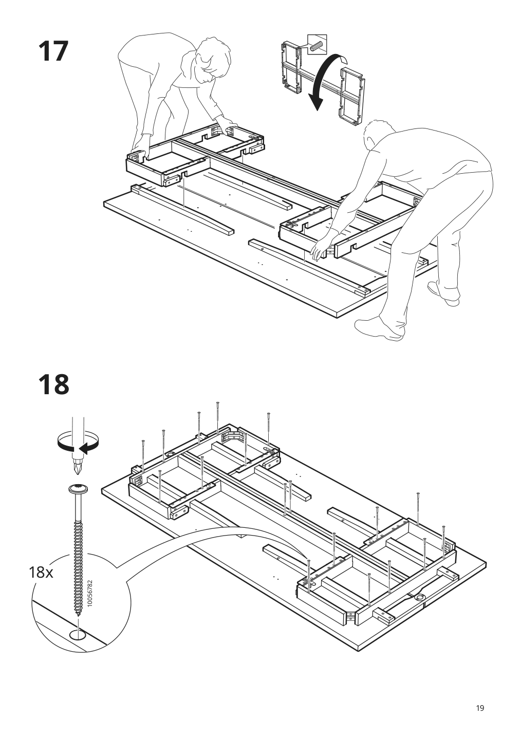 Assembly instructions for IKEA Nordviken extendable table antique stain | Page 19 - IKEA NORDVIKEN / NORRMANSÖ table and 4 chairs 794.261.80