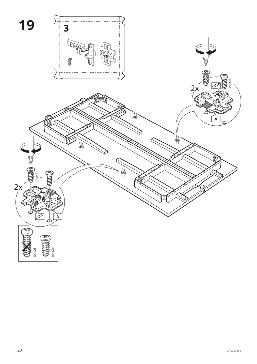 Assembly instructions for IKEA Nordviken extendable table antique stain | Page 20 - IKEA NORDVIKEN extendable table 804.885.44