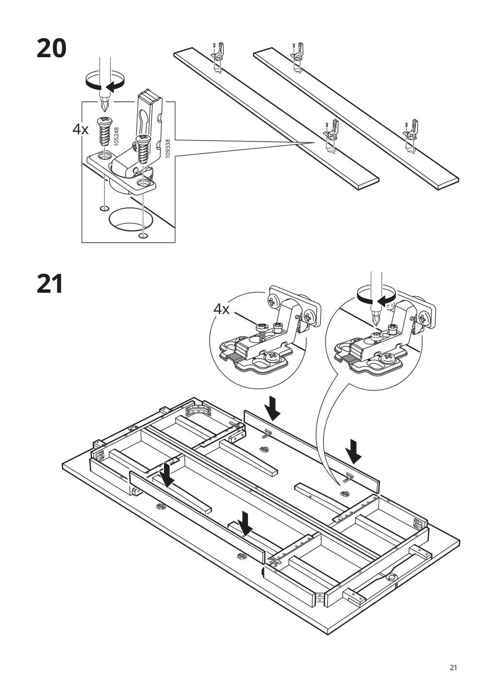 Assembly instructions for IKEA Nordviken extendable table antique stain | Page 21 - IKEA NORDVIKEN / NORRMANSÖ table and 4 chairs 794.261.80