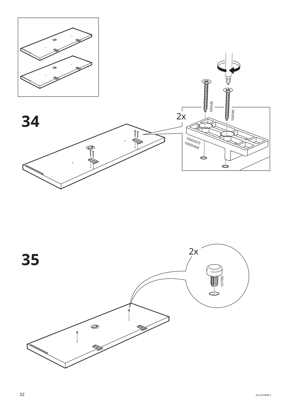 Assembly instructions for IKEA Nordviken extendable table antique stain | Page 32 - IKEA NORDVIKEN / NORRMANSÖ table and 6 chairs 494.261.72