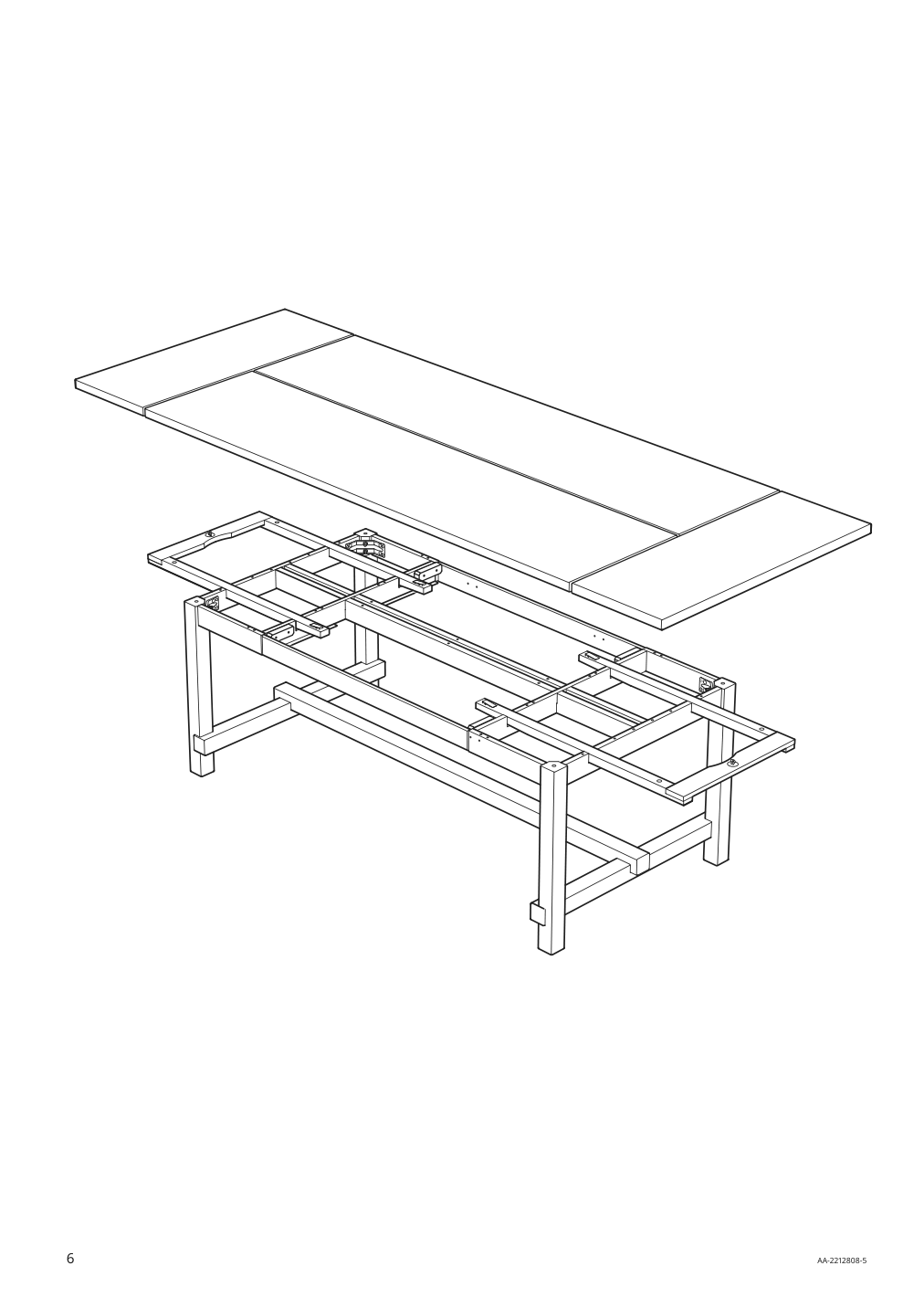 Assembly instructions for IKEA Nordviken extendable table antique stain | Page 6 - IKEA NORDVIKEN extendable table 804.885.44