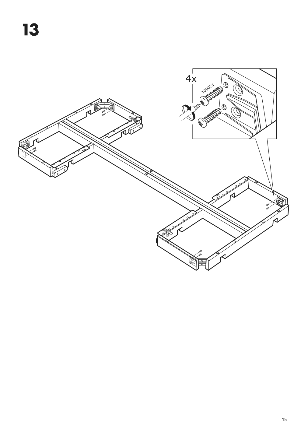 Assembly instructions for IKEA Nordviken extendable table white | Page 15 - IKEA NORDVIKEN extendable table 903.687.15