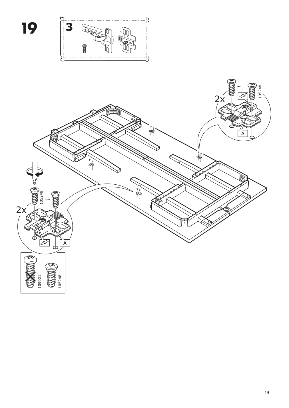 Assembly instructions for IKEA Nordviken extendable table black | Page 19 - IKEA NORDVIKEN / BERGMUND table and 6 chairs 194.082.97