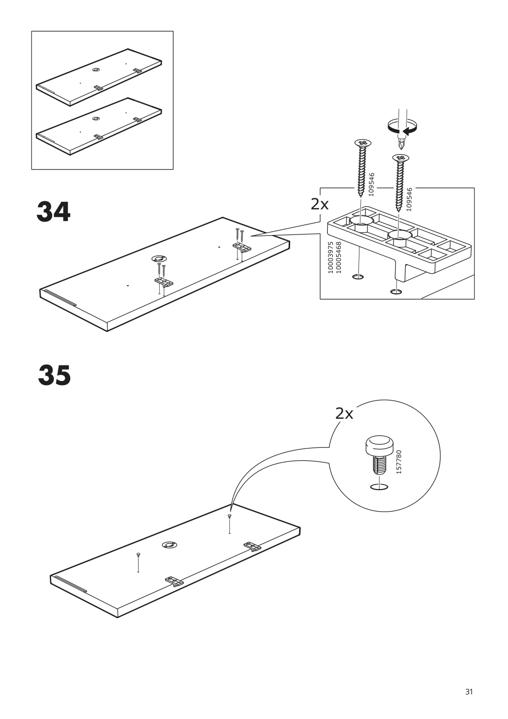 Assembly instructions for IKEA Nordviken extendable table black | Page 31 - IKEA NORDVIKEN / NORDVIKEN table and 6 chairs 793.047.63