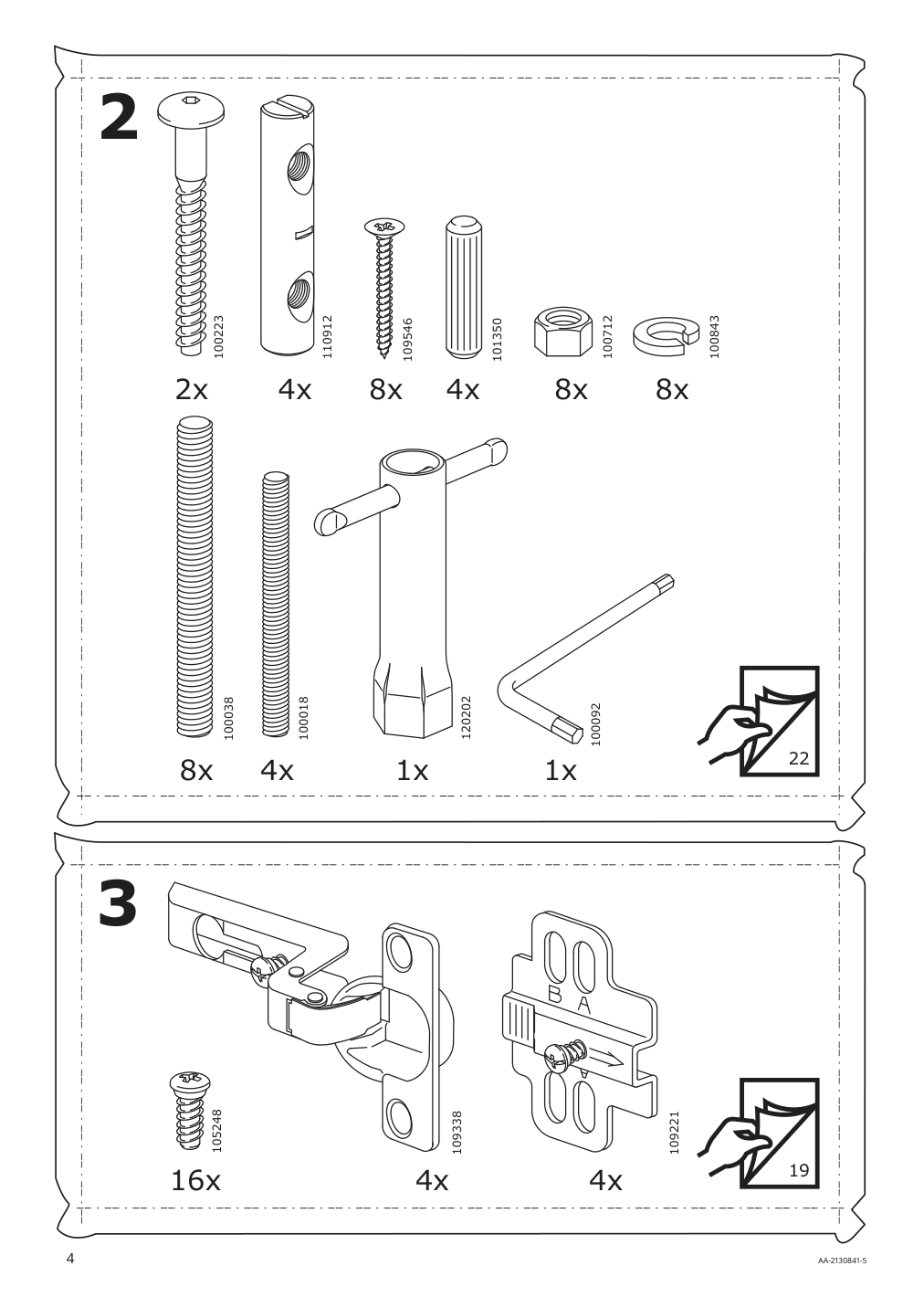 Assembly instructions for IKEA Nordviken extendable table white | Page 4 - IKEA NORDVIKEN / SKOGSBO table and 6 chairs 295.151.07