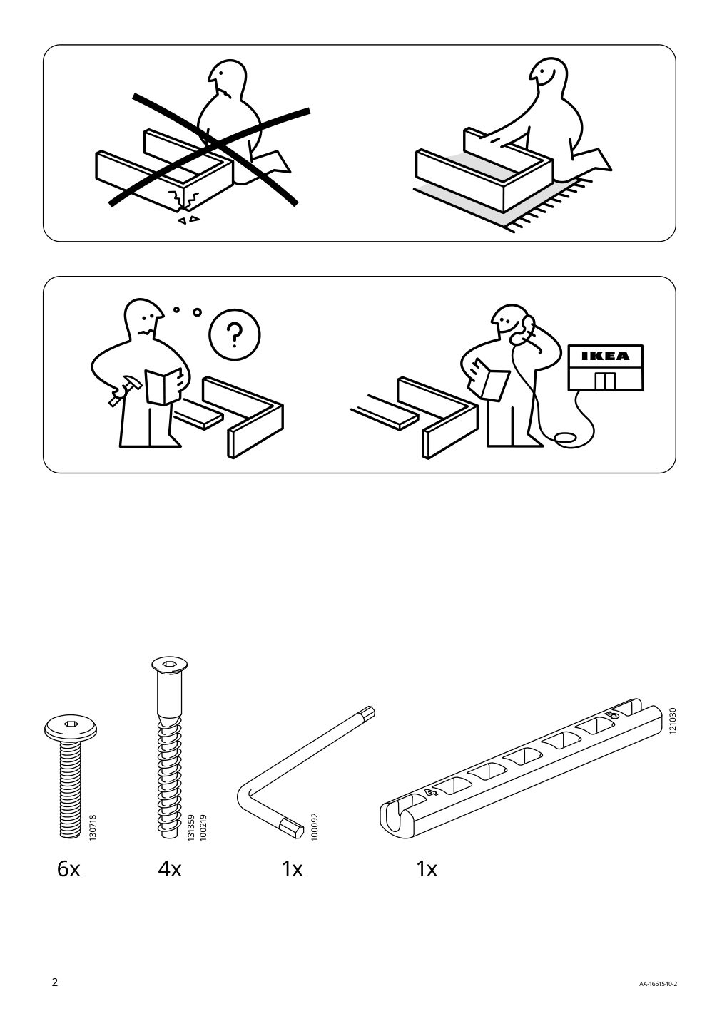 Assembly instructions for IKEA Norraryd chair black | Page 2 - IKEA NORDVIKEN / NORRARYD table and 4 chairs 693.051.74