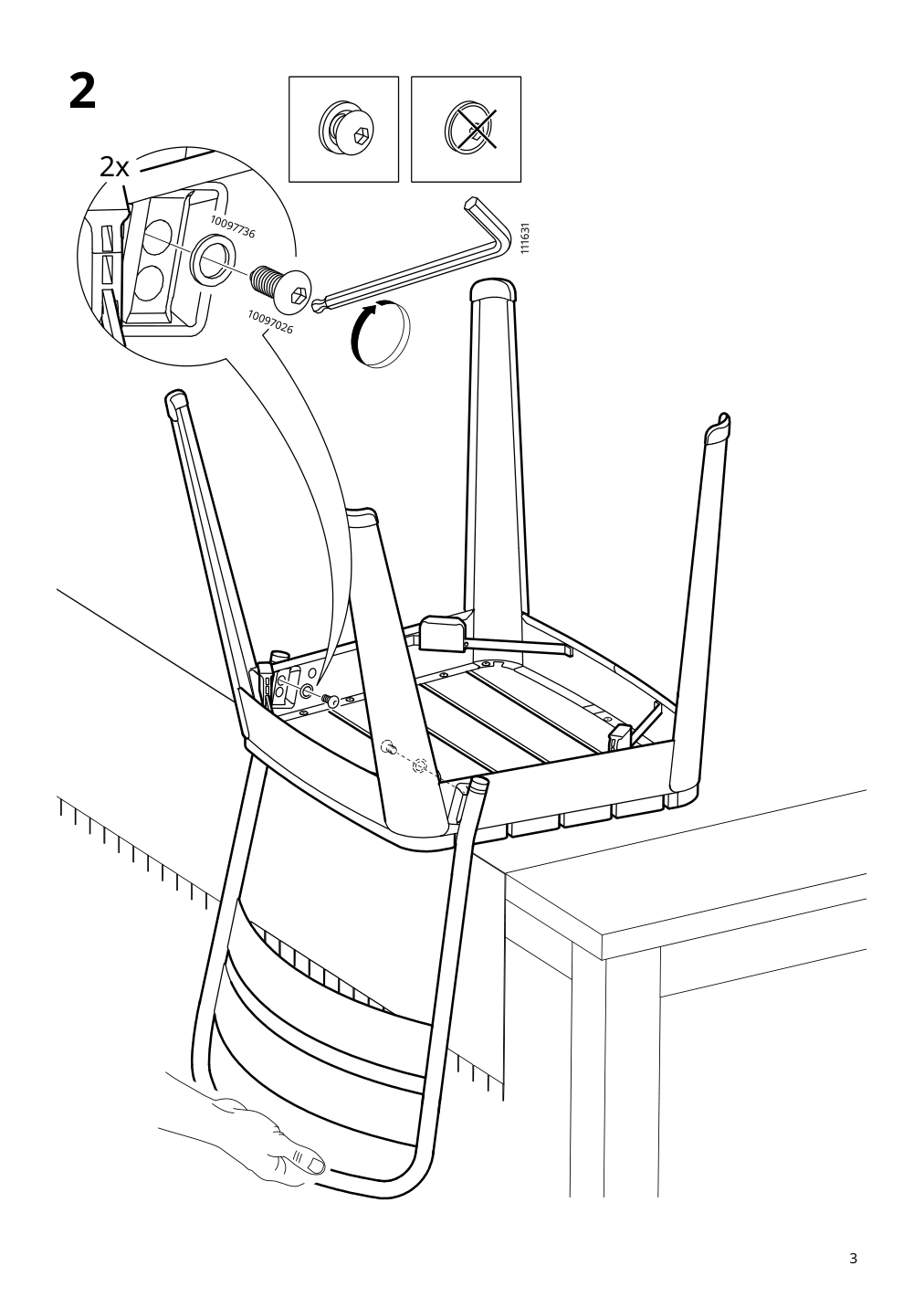 Assembly instructions for IKEA Norrmansoe chair outdoor indoor outdoor beige acacia | Page 3 - IKEA NORDVIKEN / NORRMANSÖ table and 6 chairs 494.261.72