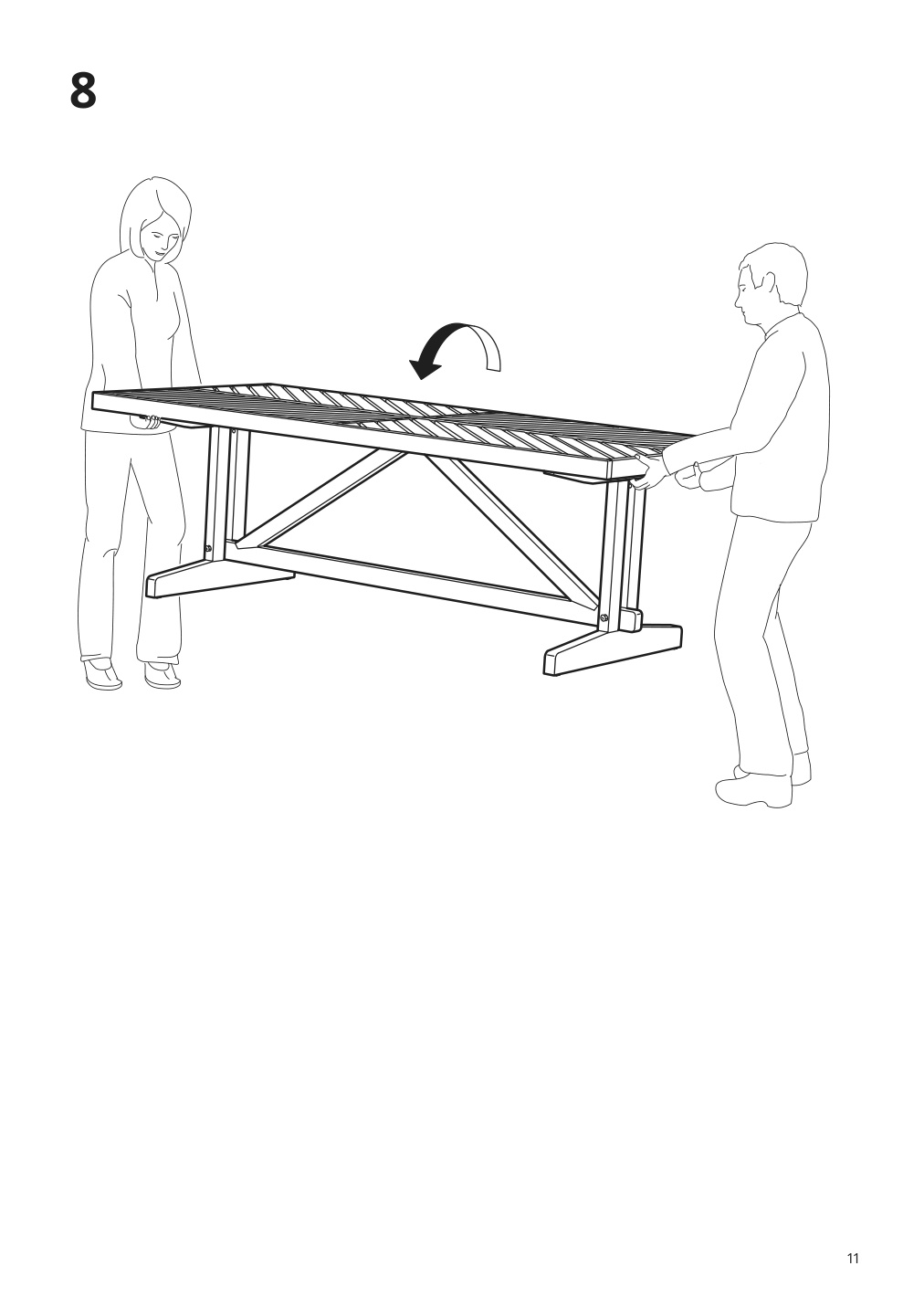 Assembly instructions for IKEA Norrmansoe table outdoor acacia | Page 11 - IKEA NORRMANSÖ table, outdoor 305.007.94