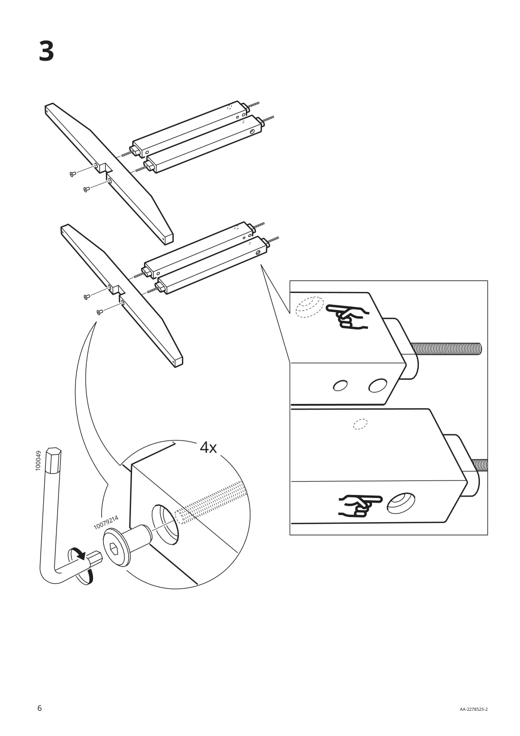 Assembly instructions for IKEA Norrmansoe table outdoor acacia | Page 6 - IKEA NORRMANSÖ table, outdoor 305.007.94