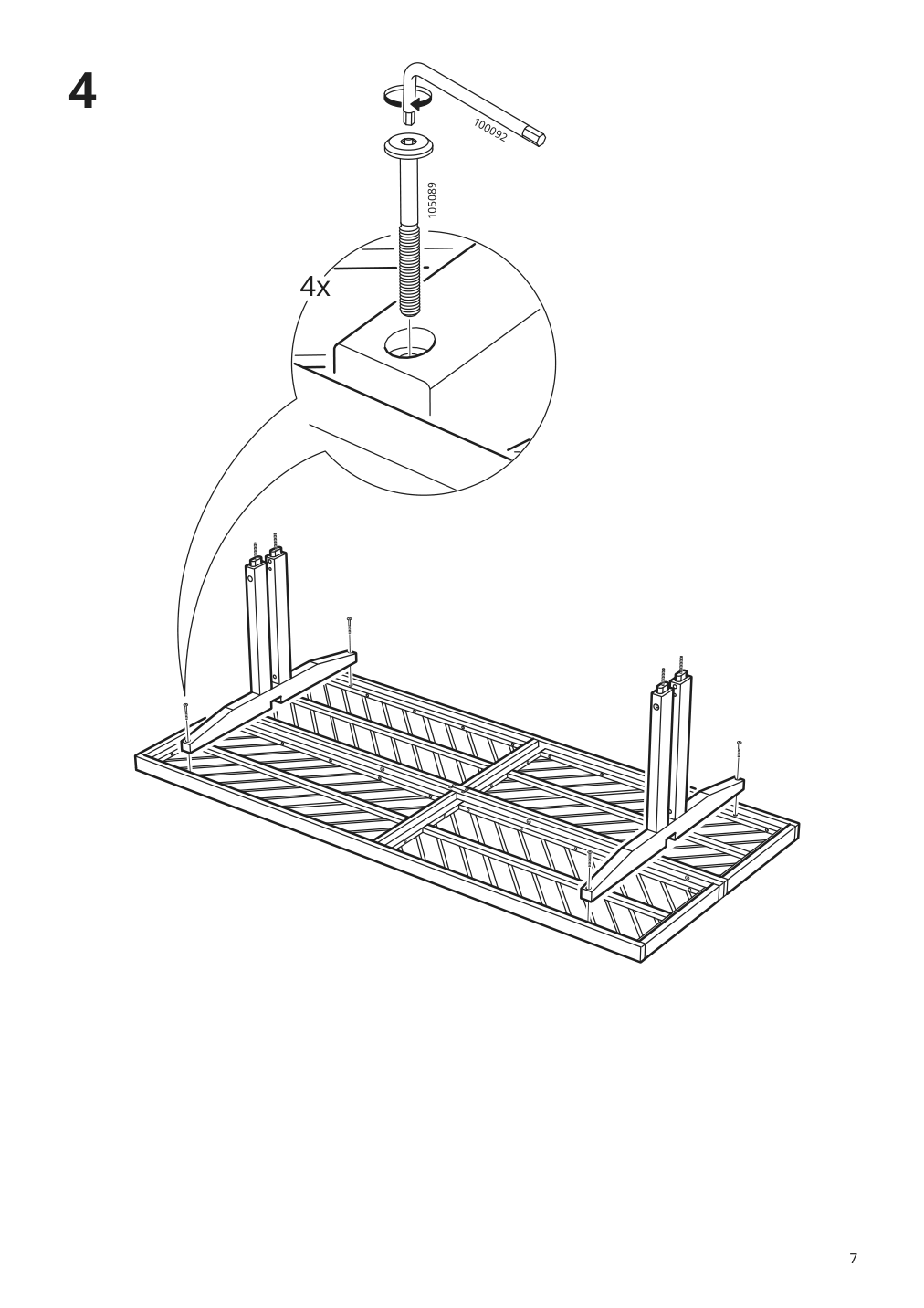 Assembly instructions for IKEA Norrmansoe table outdoor acacia | Page 7 - IKEA NORRMANSÖ table, outdoor 305.007.94