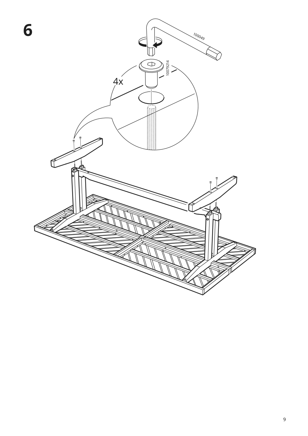 Assembly instructions for IKEA Norrmansoe table outdoor acacia | Page 9 - IKEA NORRMANSÖ table, outdoor 305.007.94